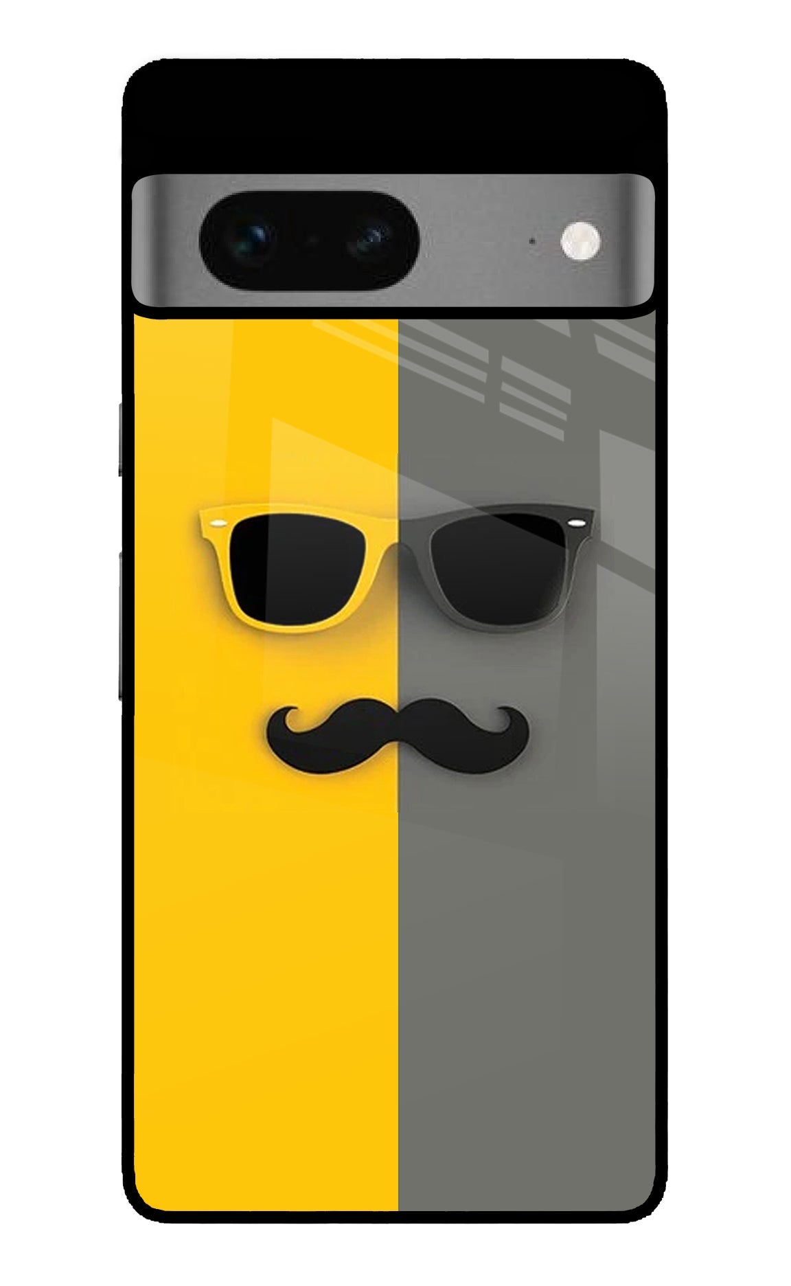 Sunglasses with Mustache Google Pixel 7 Glossy Case