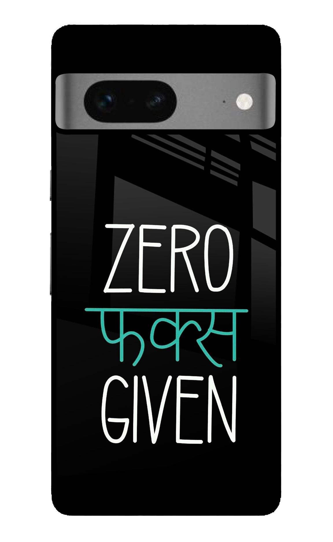 Zero Fucks Given Google Pixel 7 Glossy Case