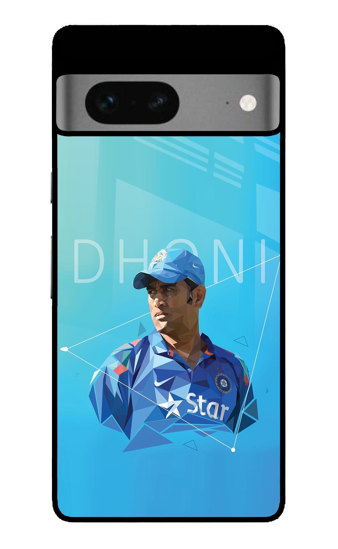 Dhoni Artwork Google Pixel 7 Glossy Case
