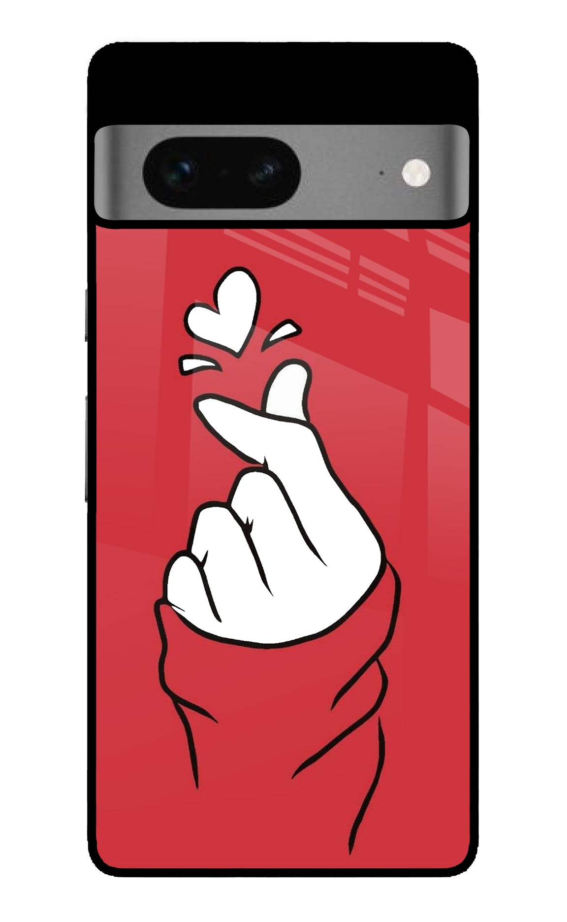 Korean Love Sign Google Pixel 7 Glossy Case