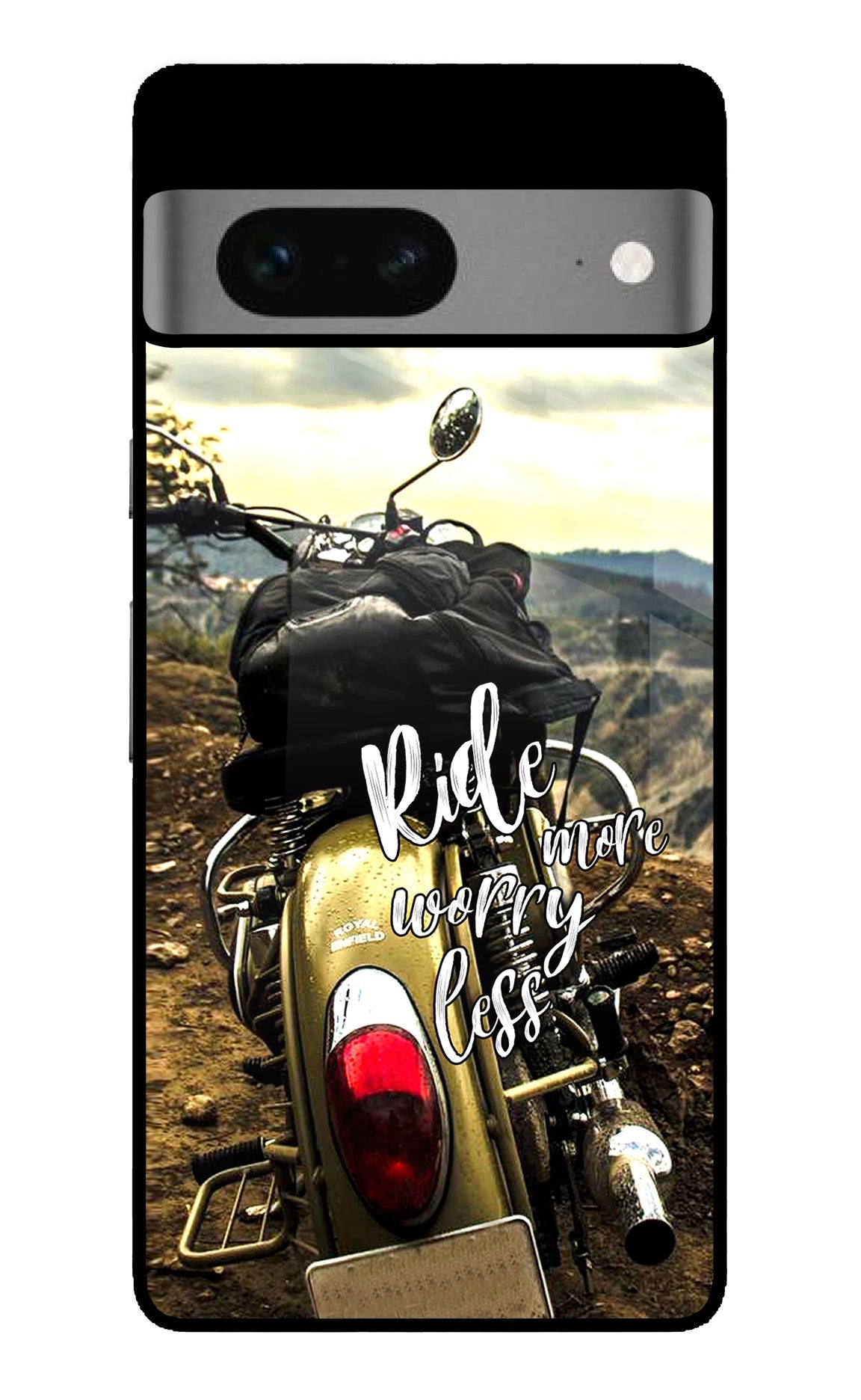Ride More Worry Less Google Pixel 7 Glossy Case