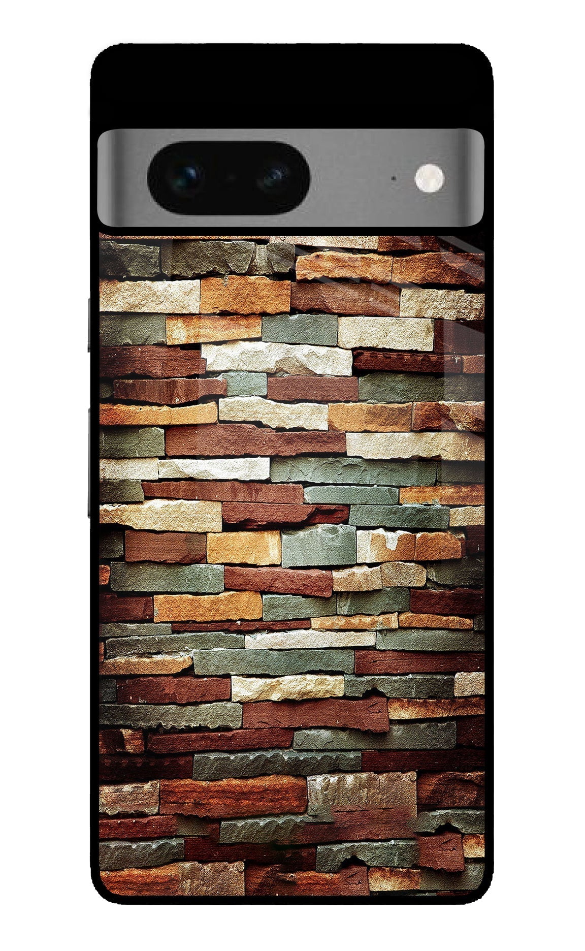 Bricks Pattern Google Pixel 7 Glossy Case
