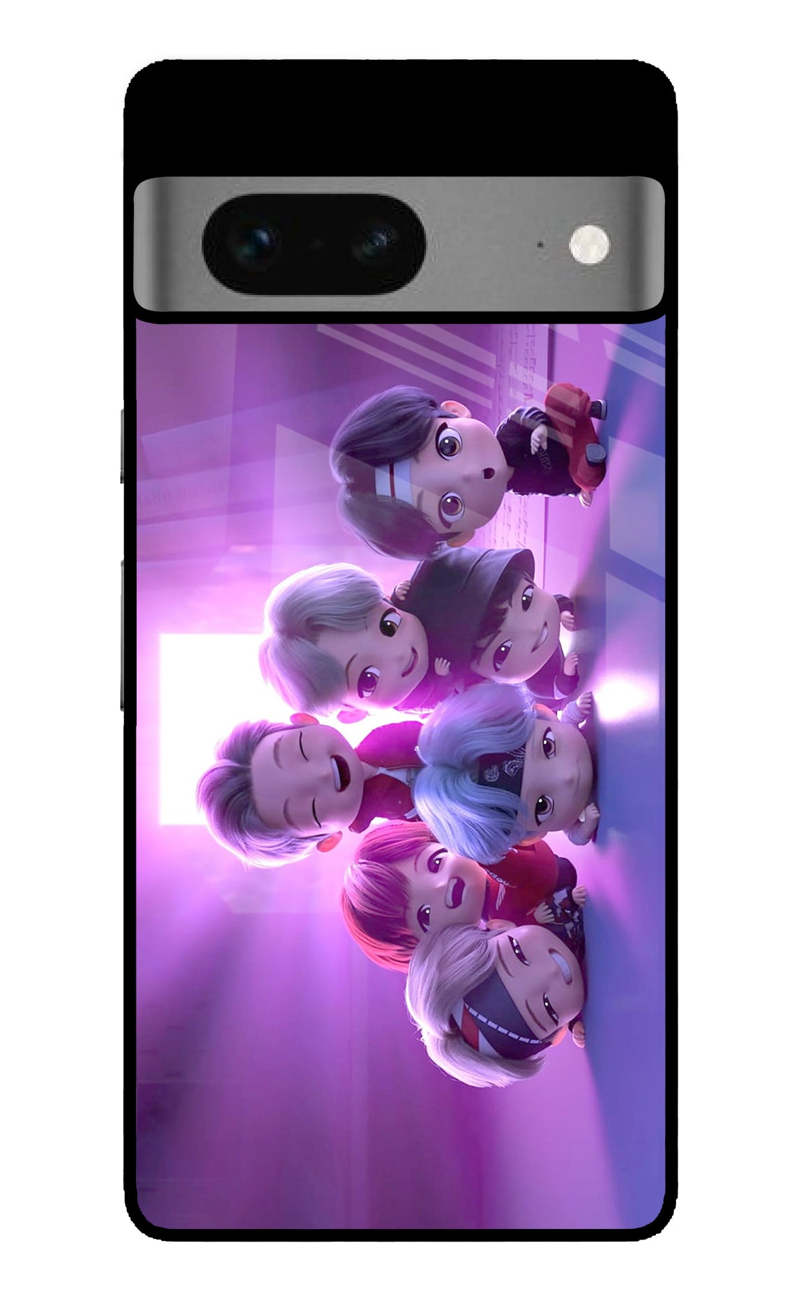 BTS Chibi Google Pixel 7 Glossy Case