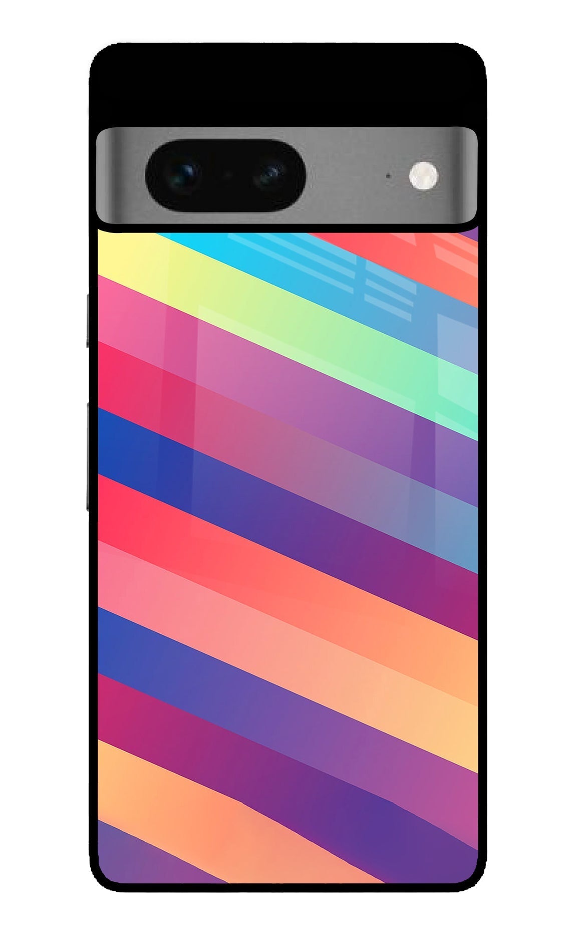 Stripes color Google Pixel 7 Glossy Case