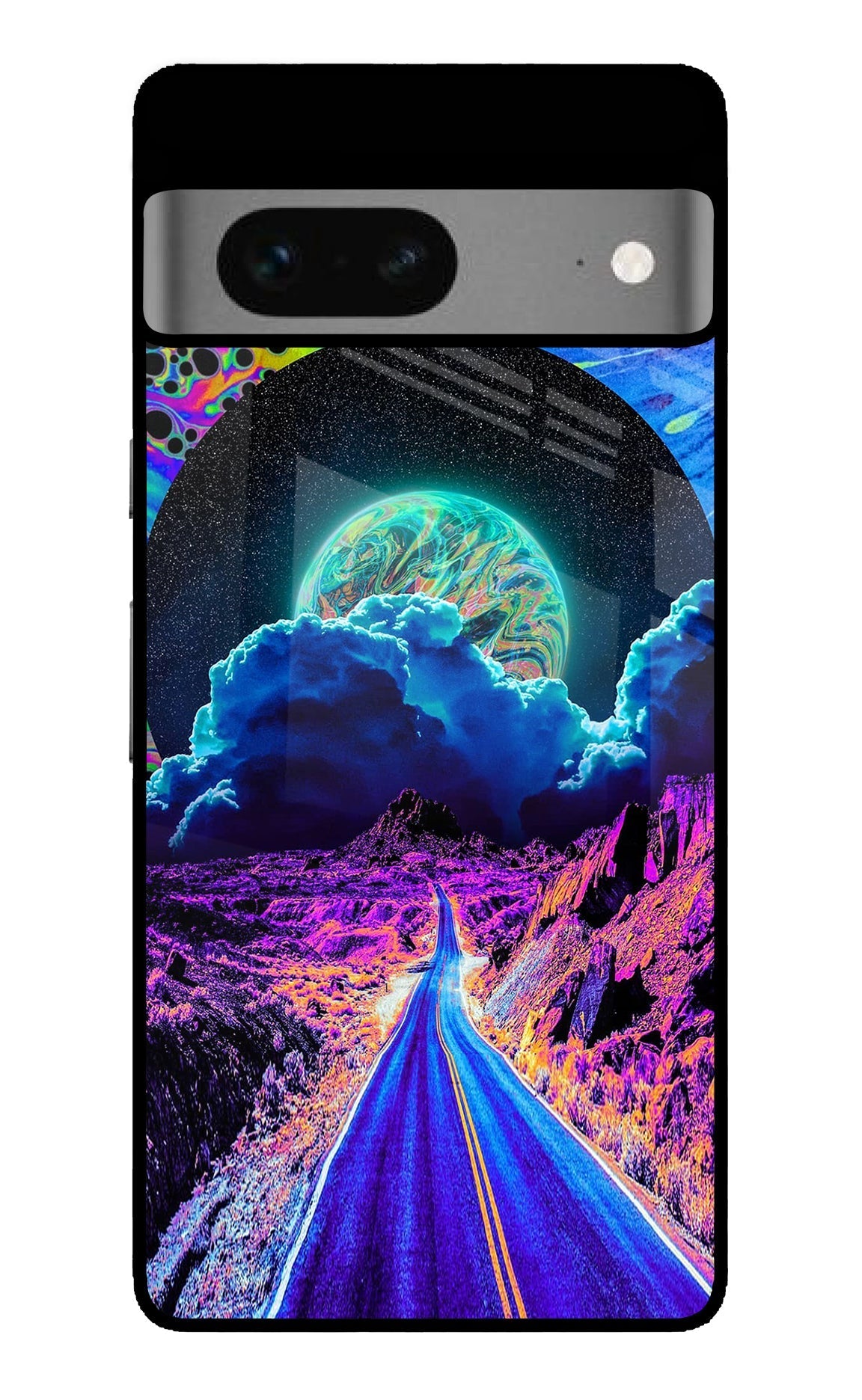 Psychedelic Painting Google Pixel 7 Glossy Case