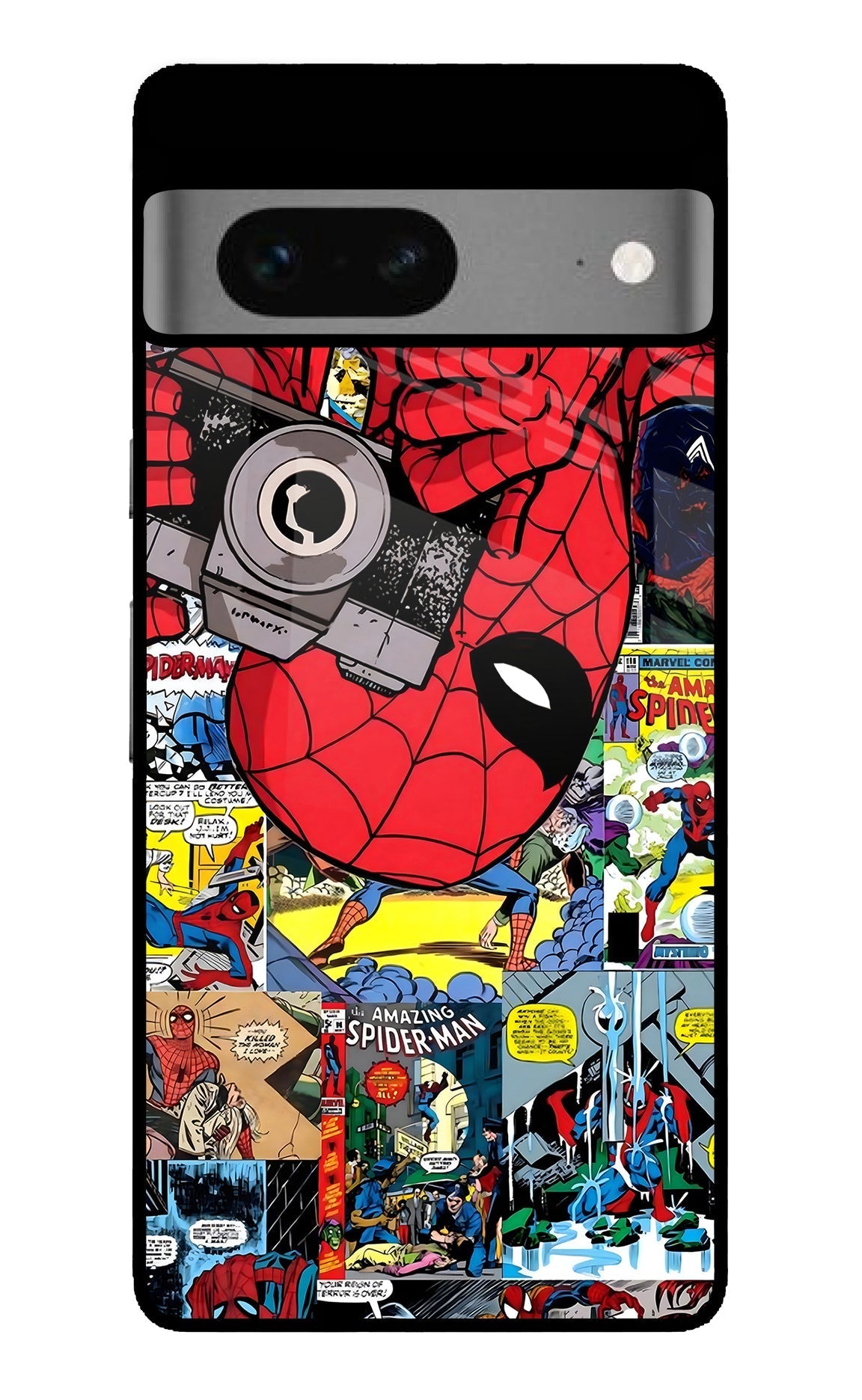 Spider Man Google Pixel 7 Glossy Case