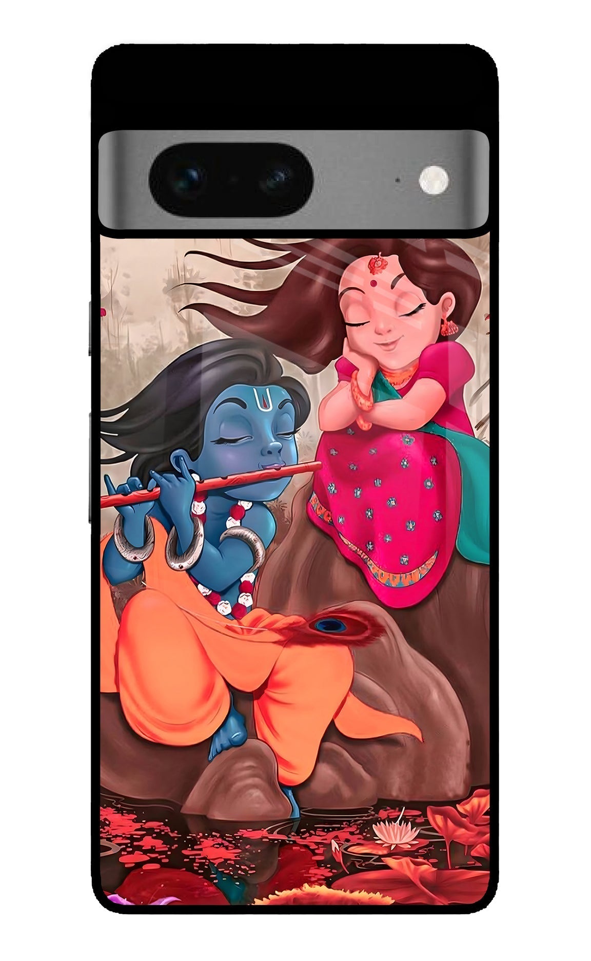 Radhe Krishna Google Pixel 7 Glossy Case