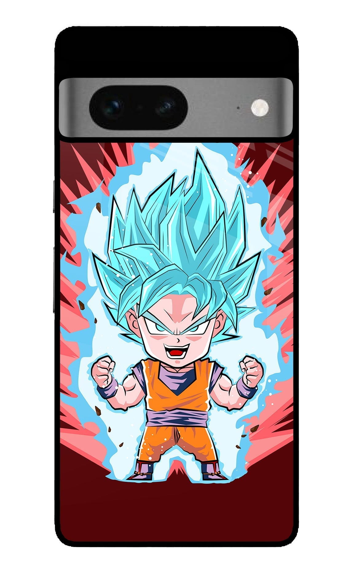 Goku Little Google Pixel 7 Glossy Case