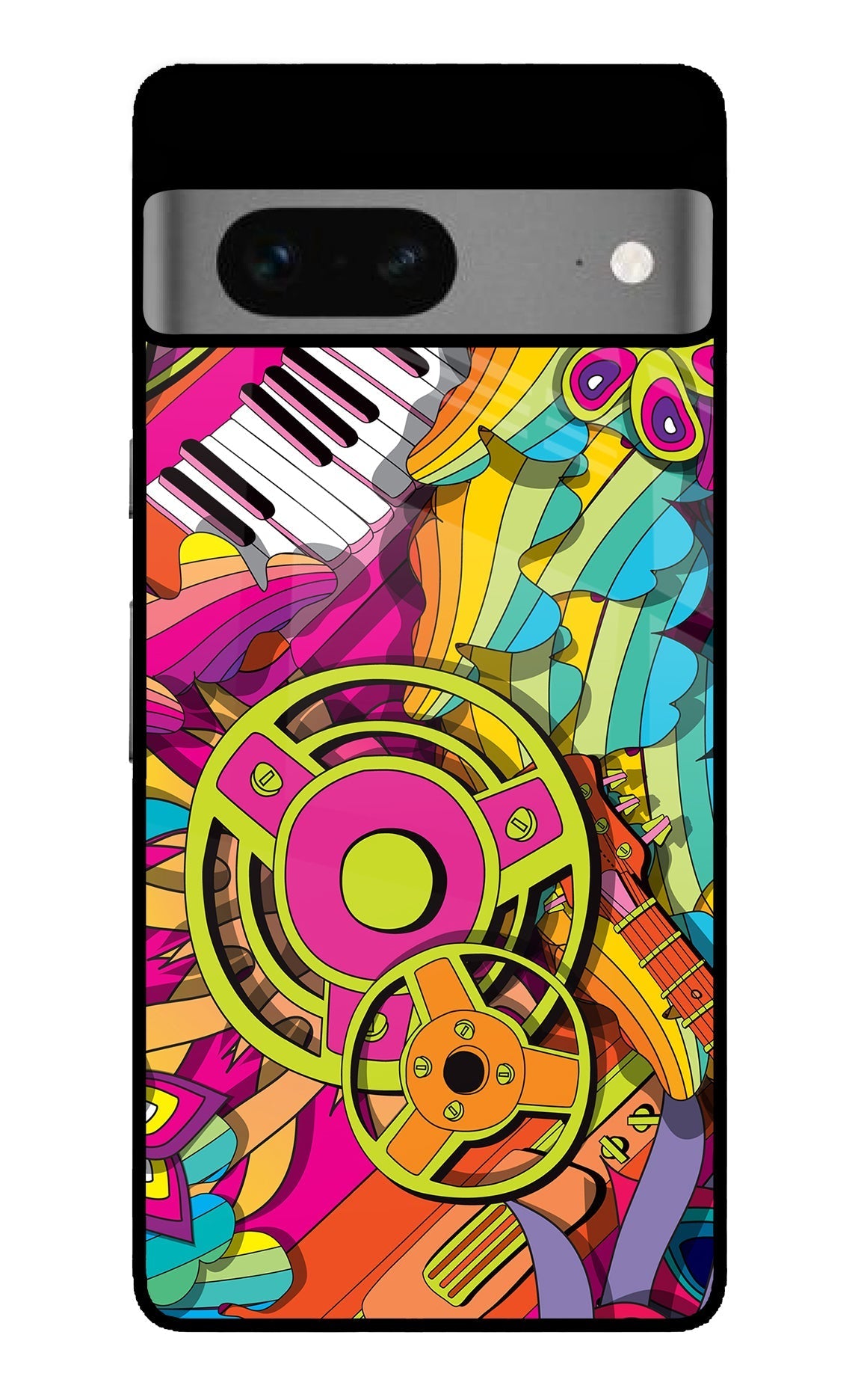 Music Doodle Google Pixel 7 Glossy Case