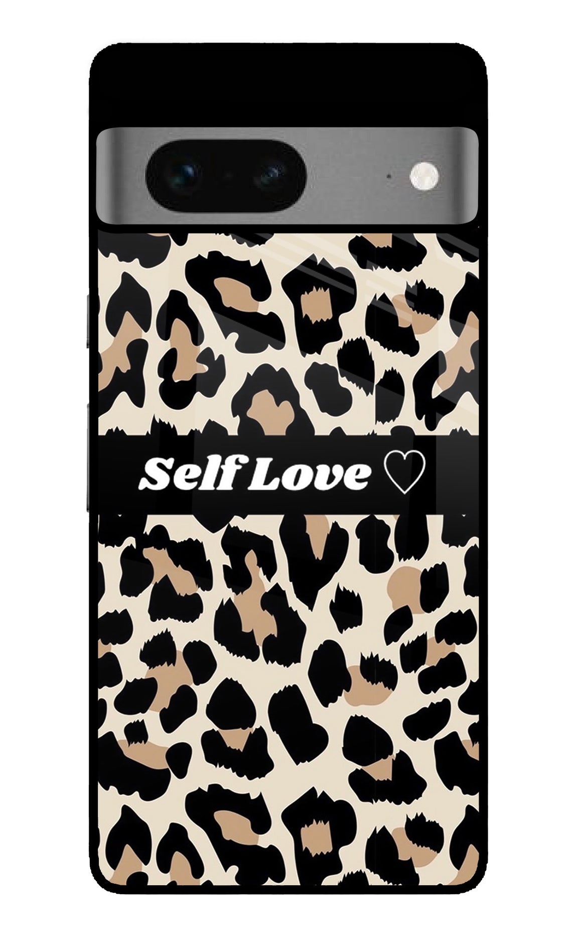 Leopard Print Self Love Google Pixel 7 Glossy Case