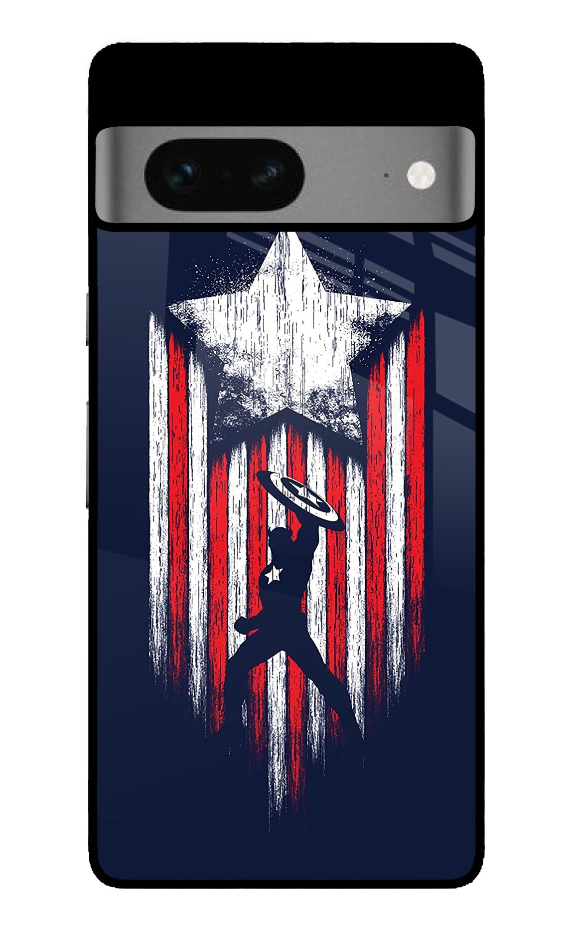 Captain America Marvel Art Google Pixel 7 Glossy Case