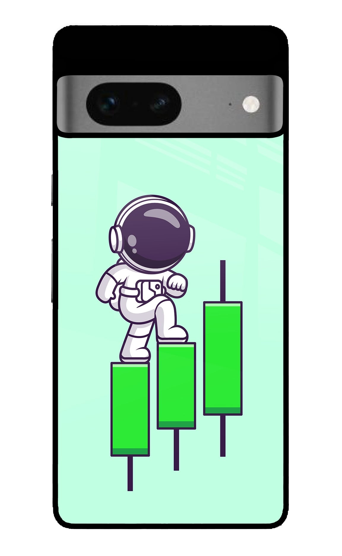Astronaut Trader Google Pixel 7 Glossy Case