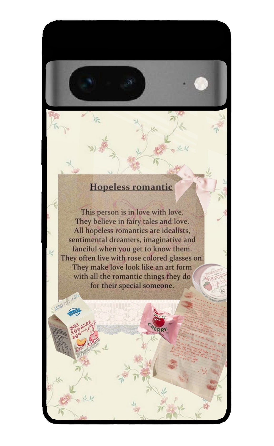 Hopeless Romantic Google Pixel 7 Glossy Case