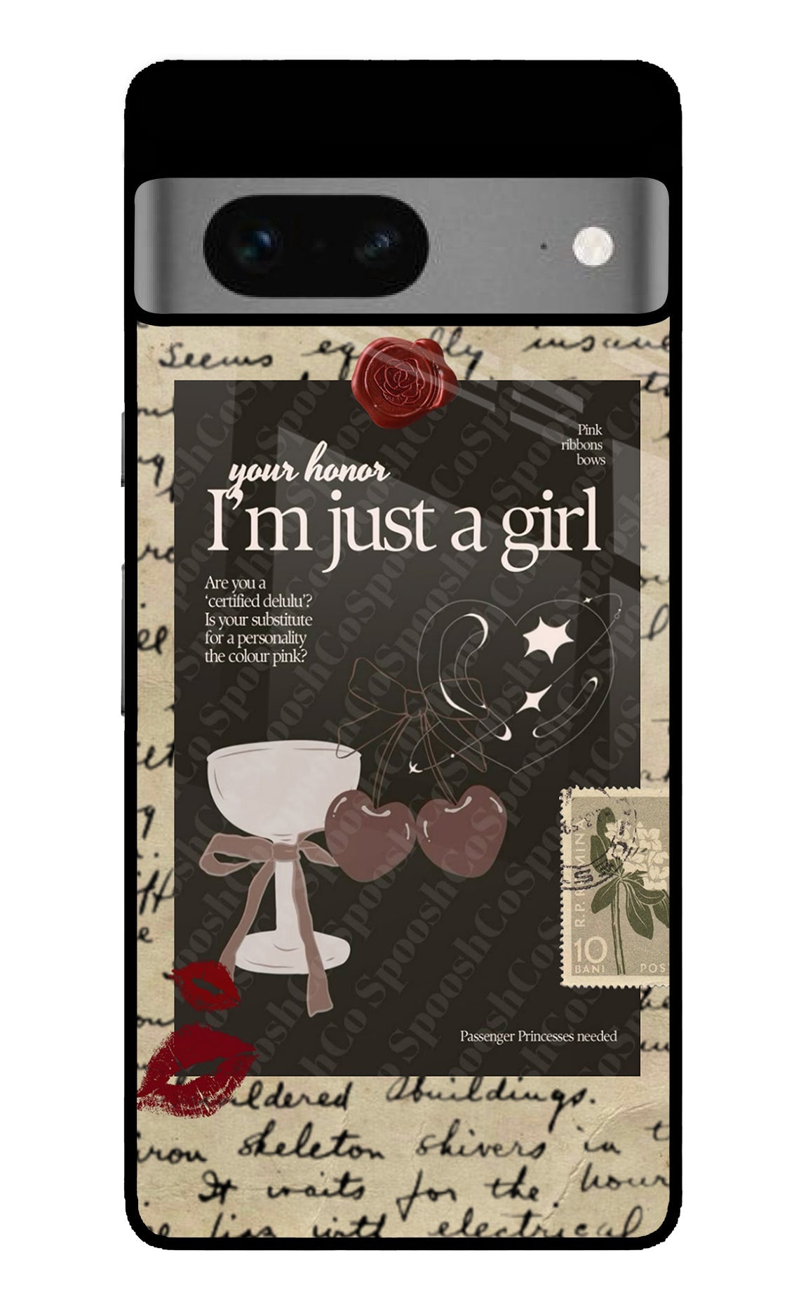 I am just a girl Google Pixel 7 Glossy Case
