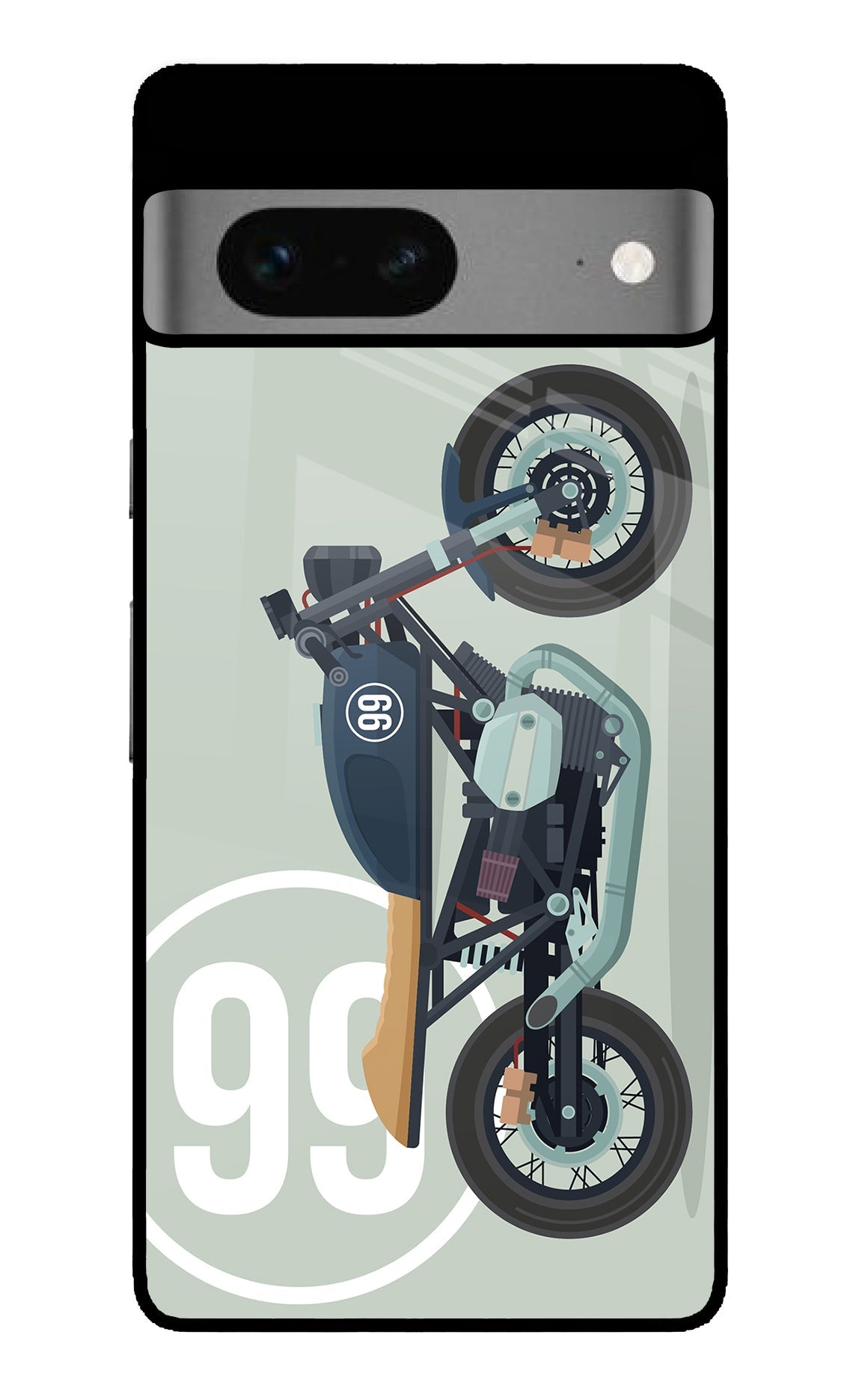 Classic Cafe Racer 99 Google Pixel 7 Glossy Case