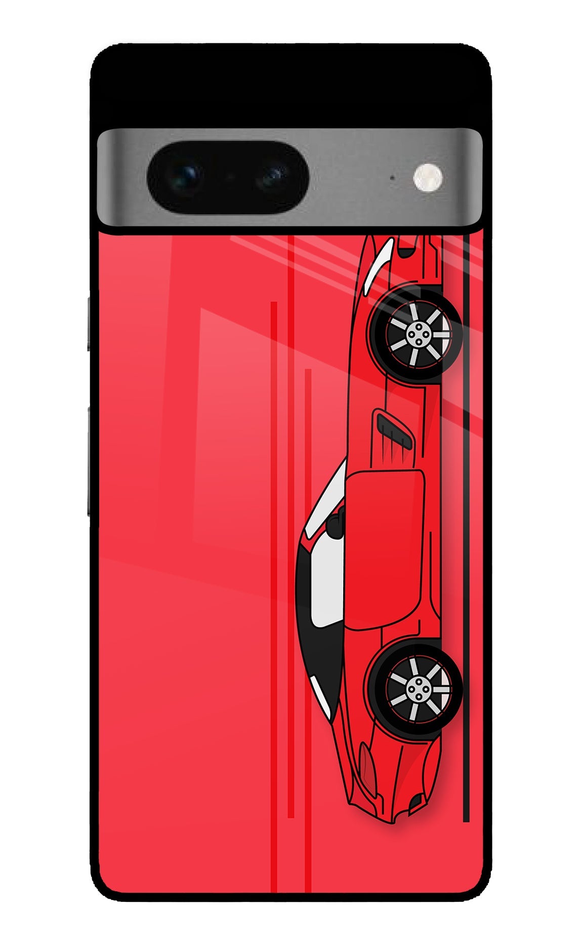 Red Velocity Google Pixel 7 Glossy Case