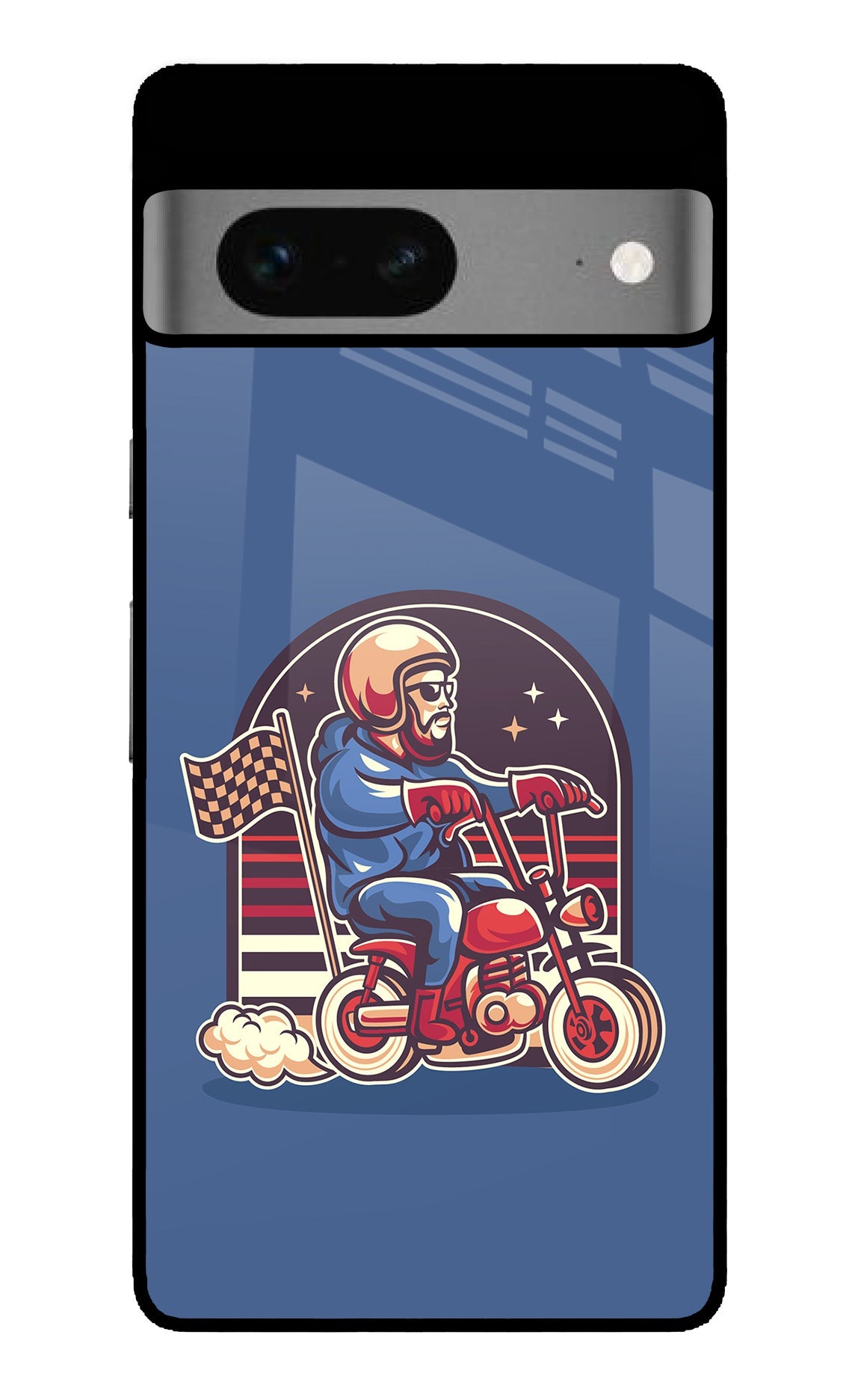 Retro Rider Vibes Google Pixel 7 Glossy Case