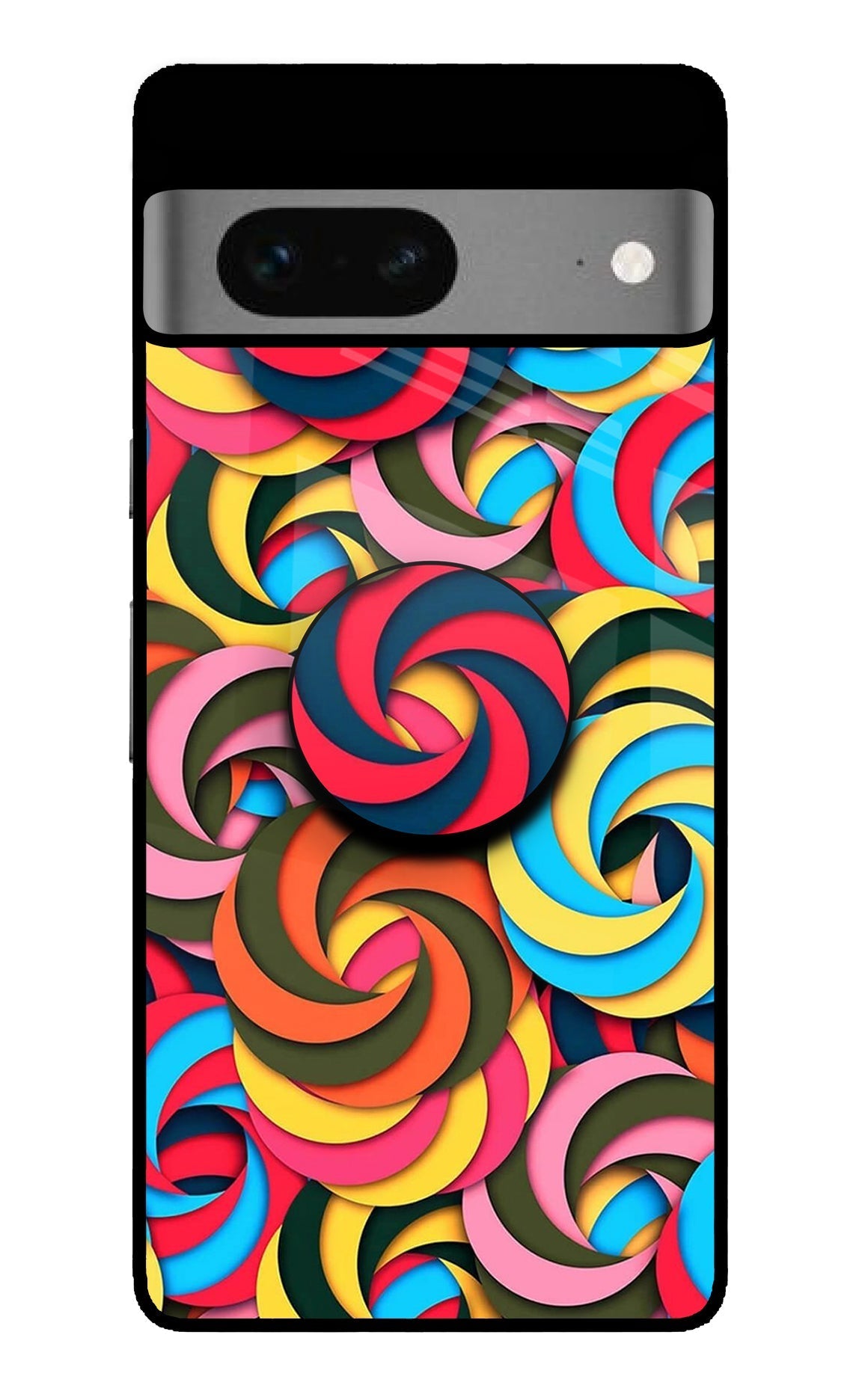 Spiral Pattern Google Pixel 7 Glossy Case
