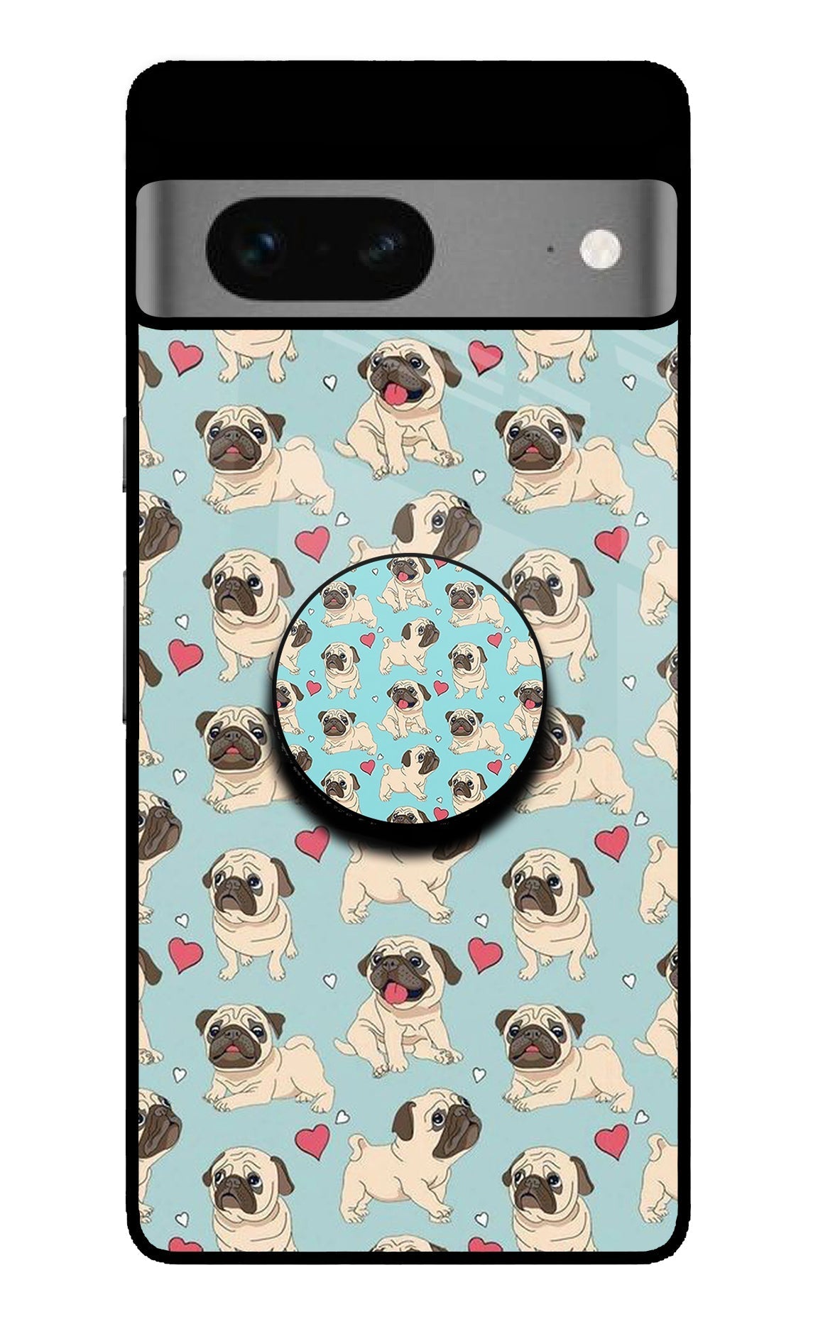 Pug Dog Google Pixel 7 Glossy Case