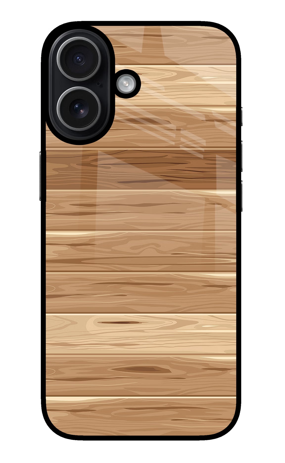 Wooden Vector iPhone 17 glossy Case