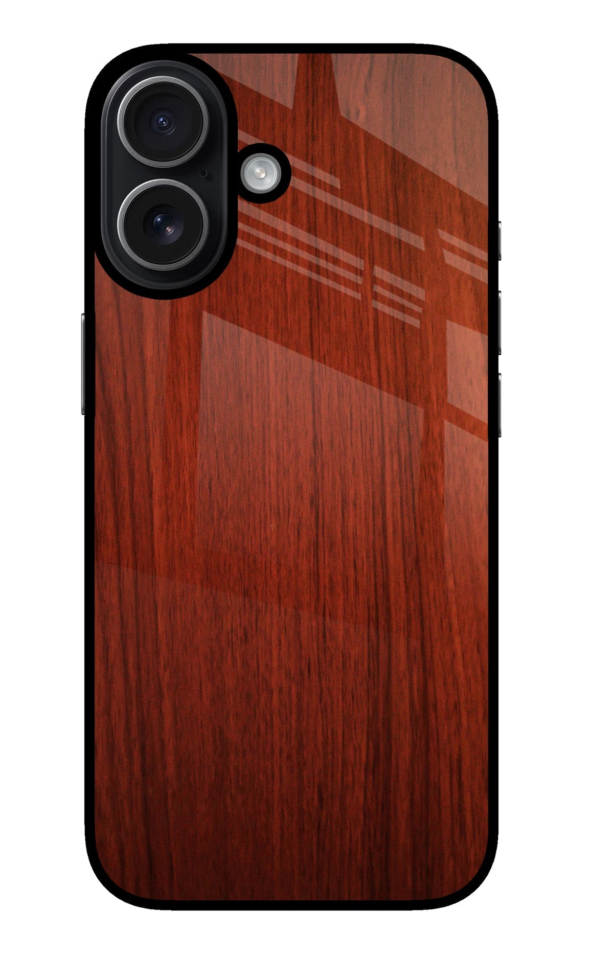 Wooden Plain Pattern iPhone 17 glossy Case