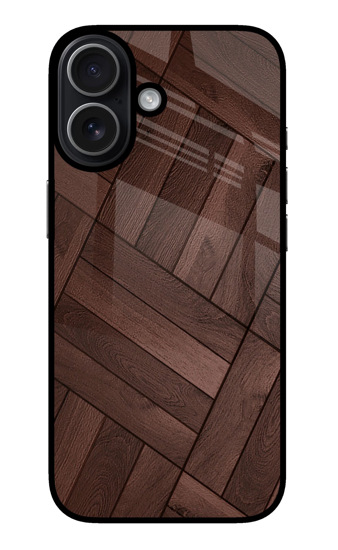 Wooden Texture Design iPhone 17 glossy Case