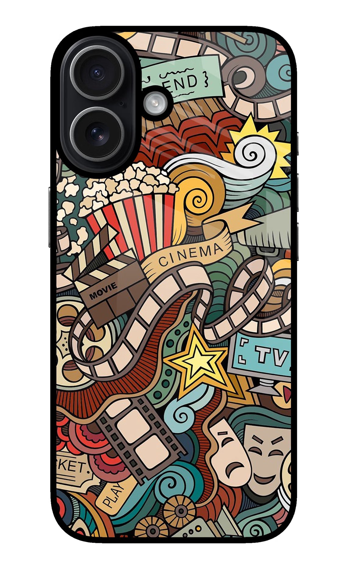 Cinema Abstract iPhone 17 glossy Case
