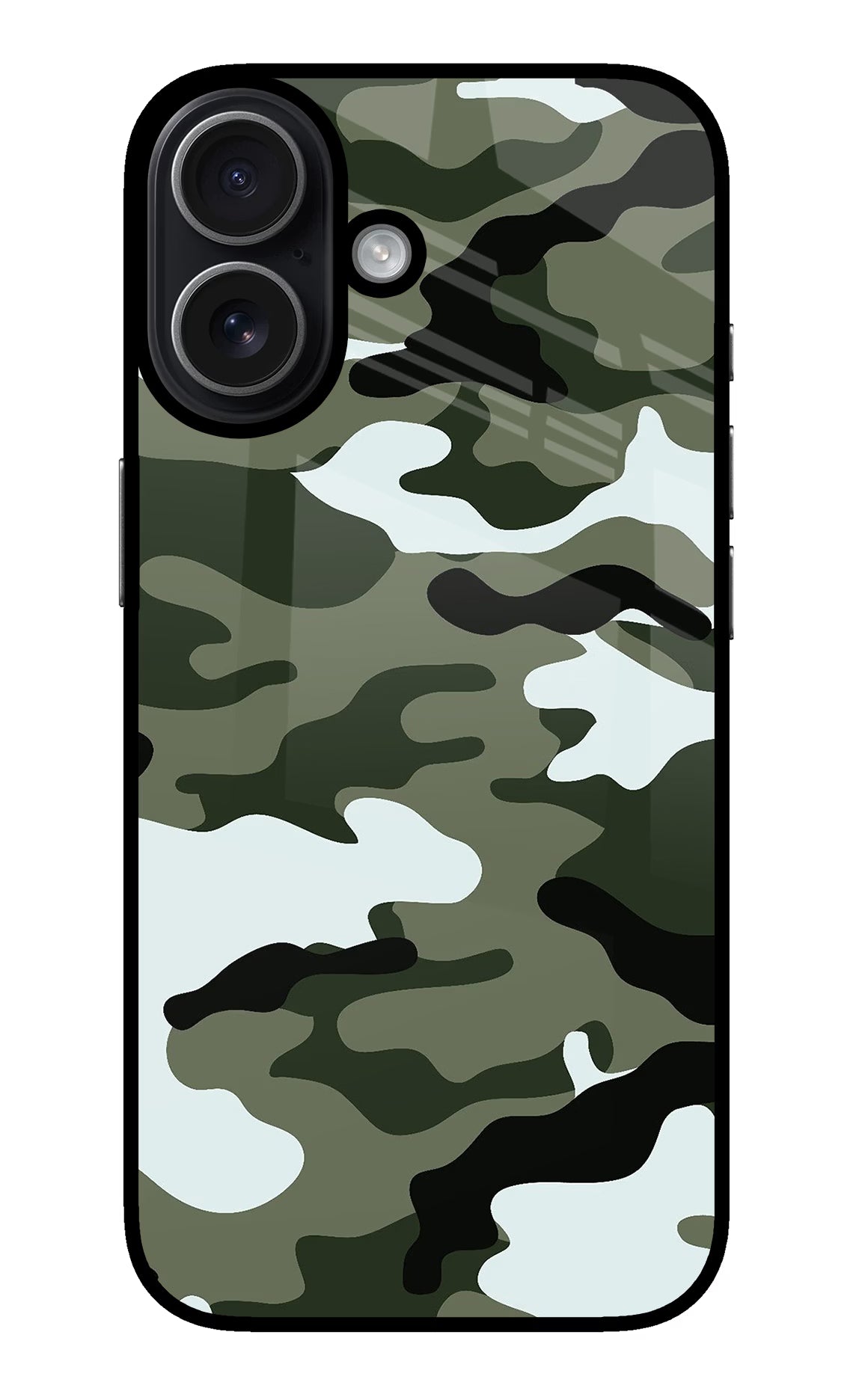 Camouflage iPhone 17 glossy Case