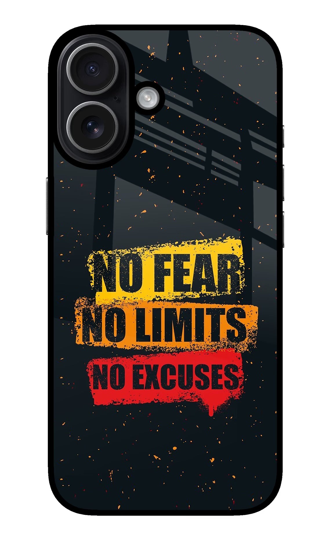 No Fear No Limits No Excuse iPhone 17 glossy Case