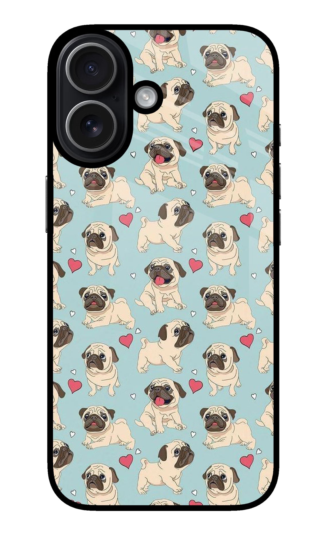 Pug Dog iPhone 17 glossy Case
