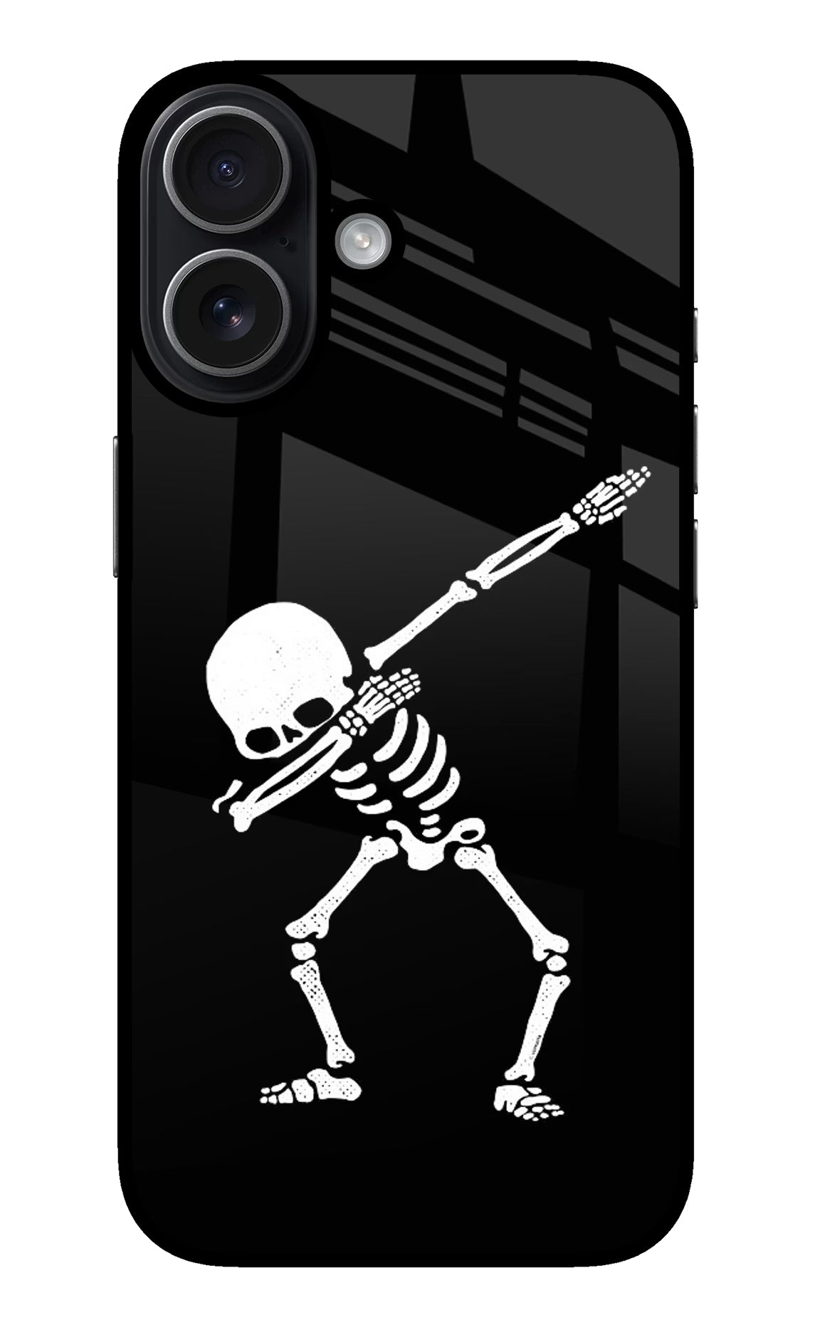 Dabbing Skeleton Art iPhone 17 glossy Case