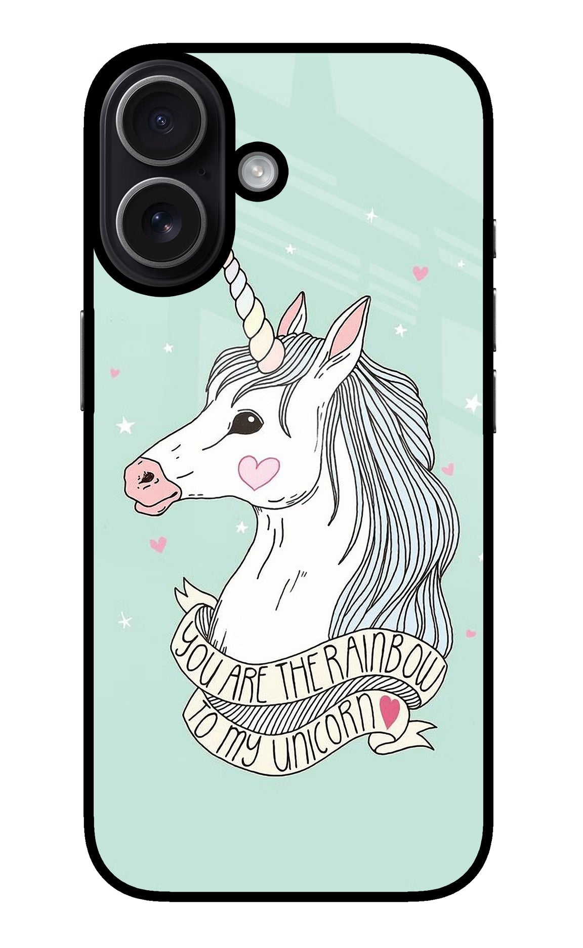 Unicorn Wallpaper iPhone 17 glossy Case