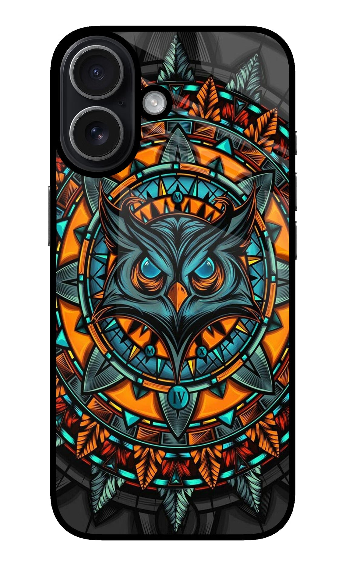 Angry Owl Art iPhone 17 glossy Case