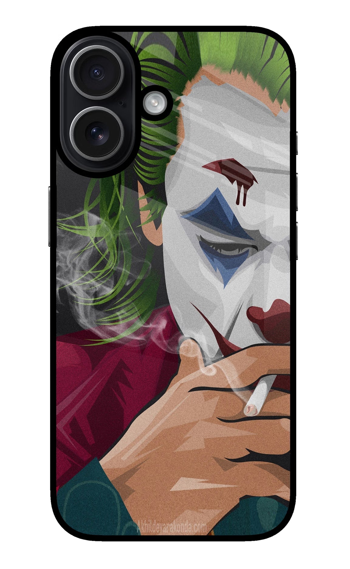 Joker Smoking iPhone 17 glossy Case