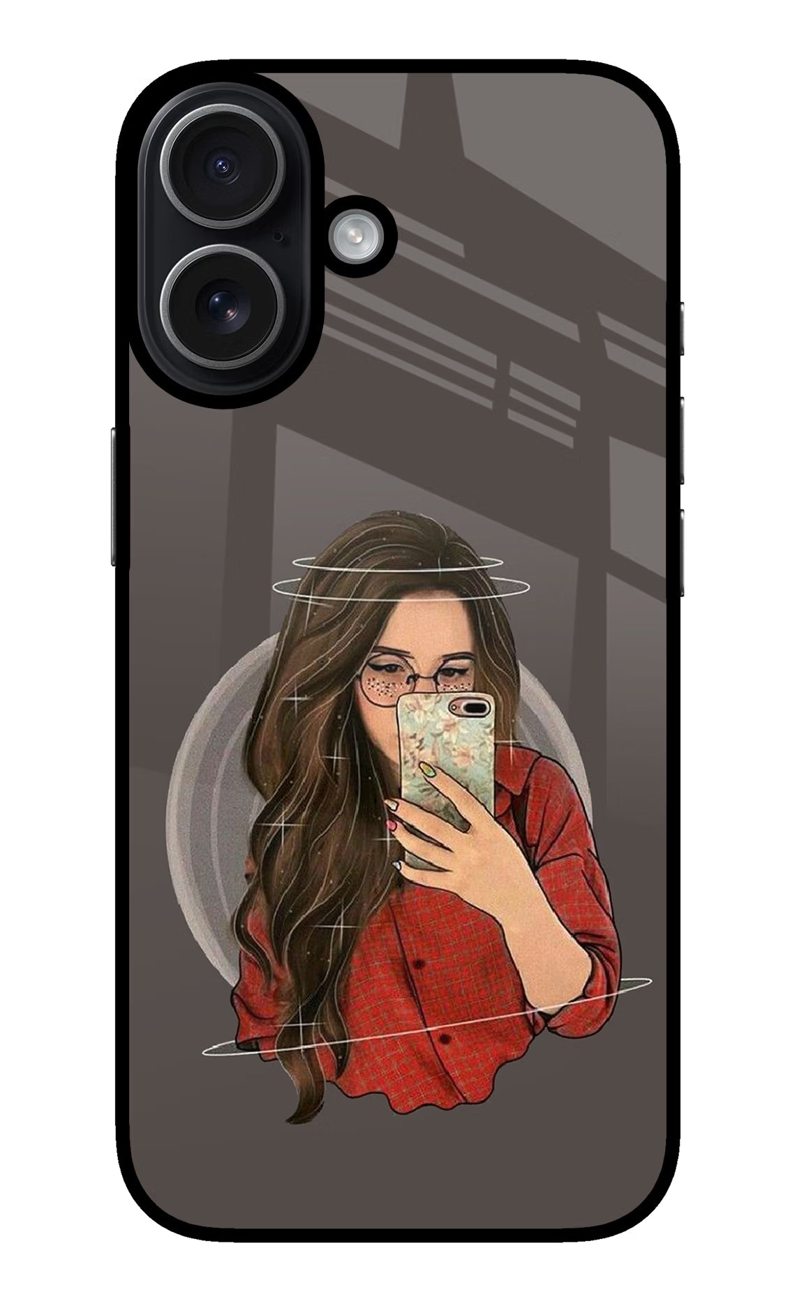 Selfie Queen iPhone 17 glossy Case