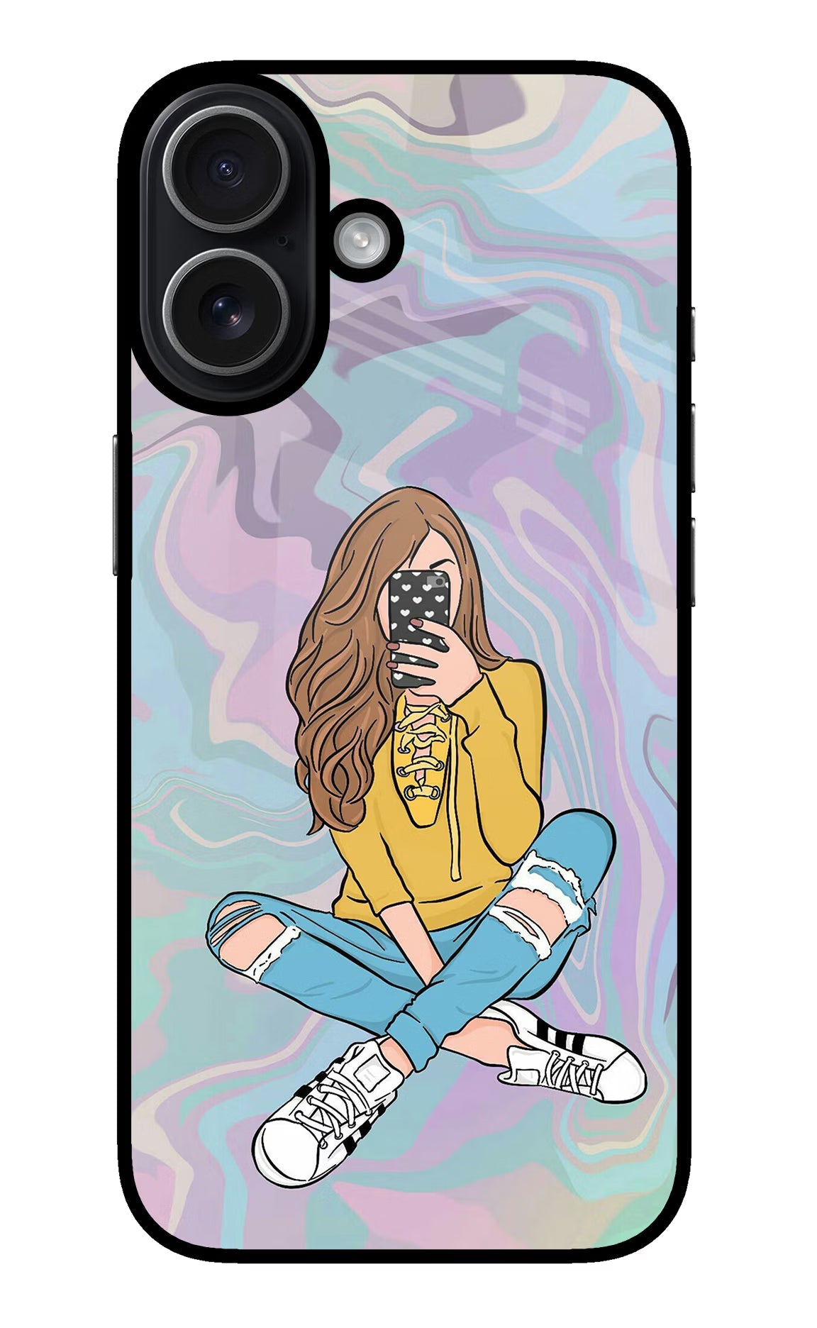 Selfie Girl iPhone 17 glossy Case