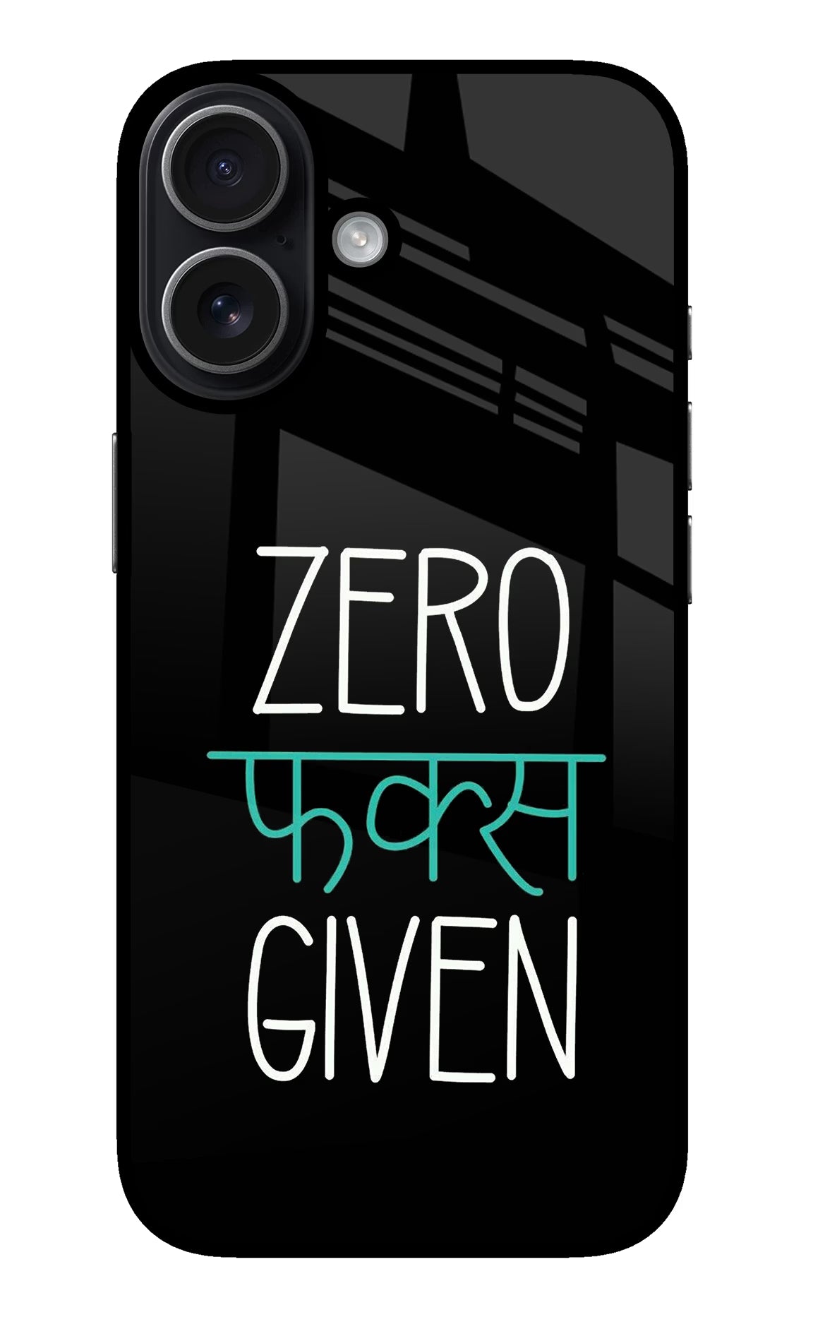 Zero Fucks Given iPhone 17 glossy Case