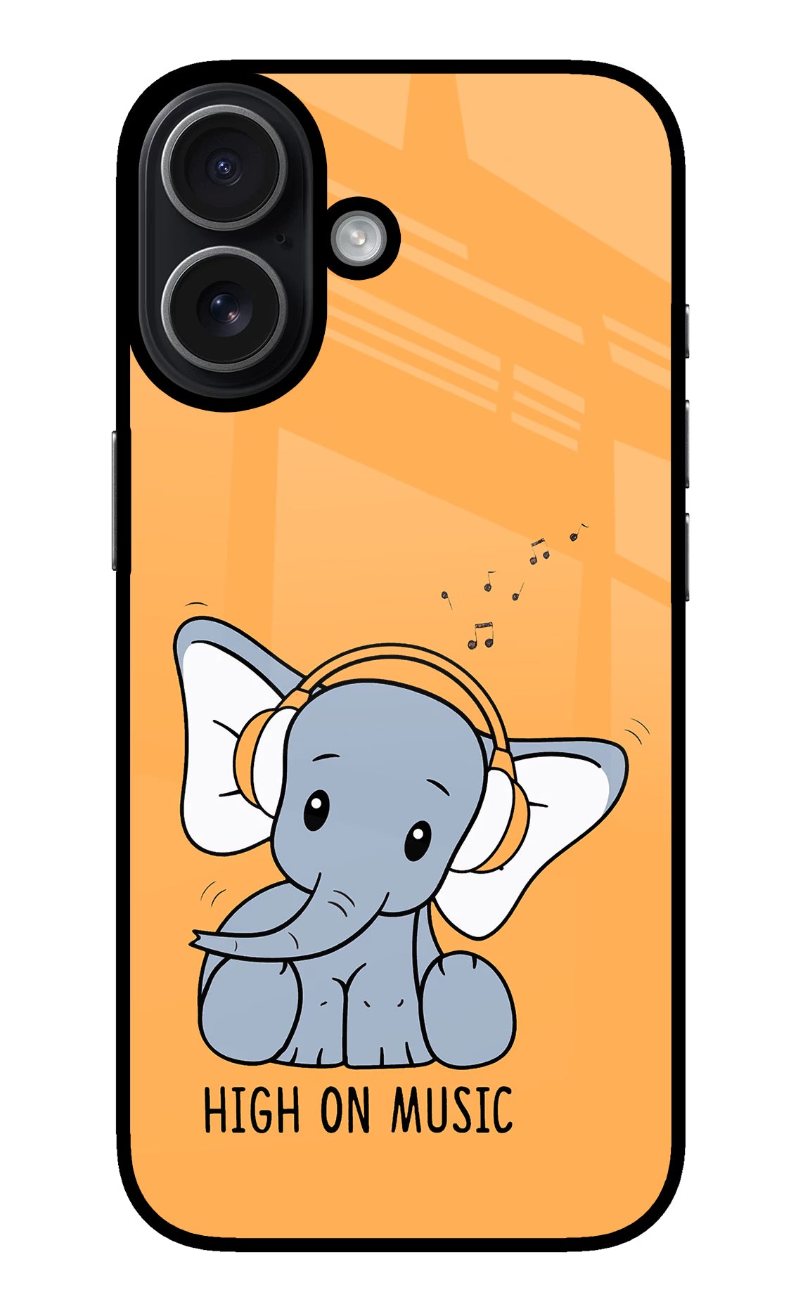 High On Music iPhone 17 glossy Case
