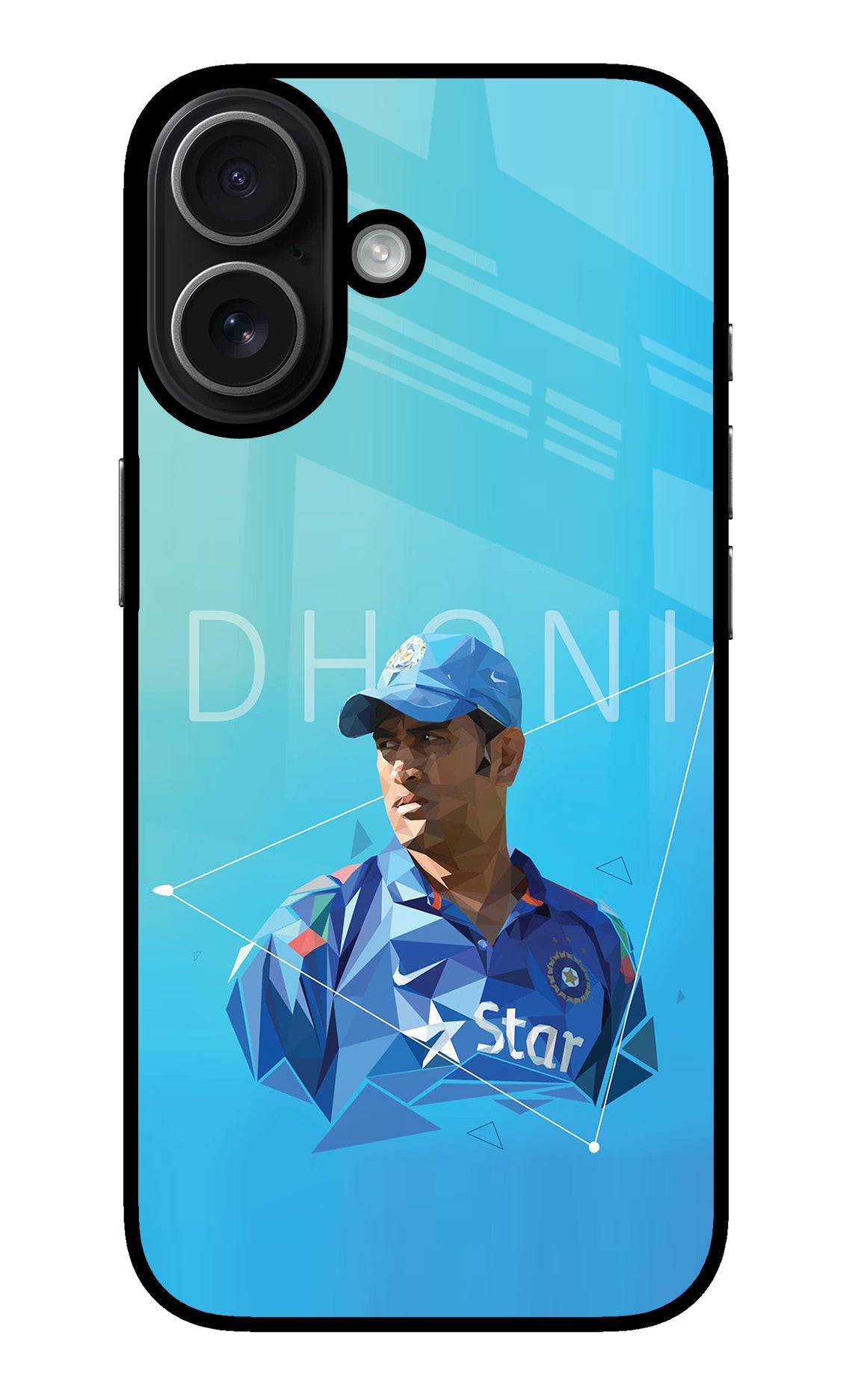 Dhoni Artwork iPhone 17 glossy Case