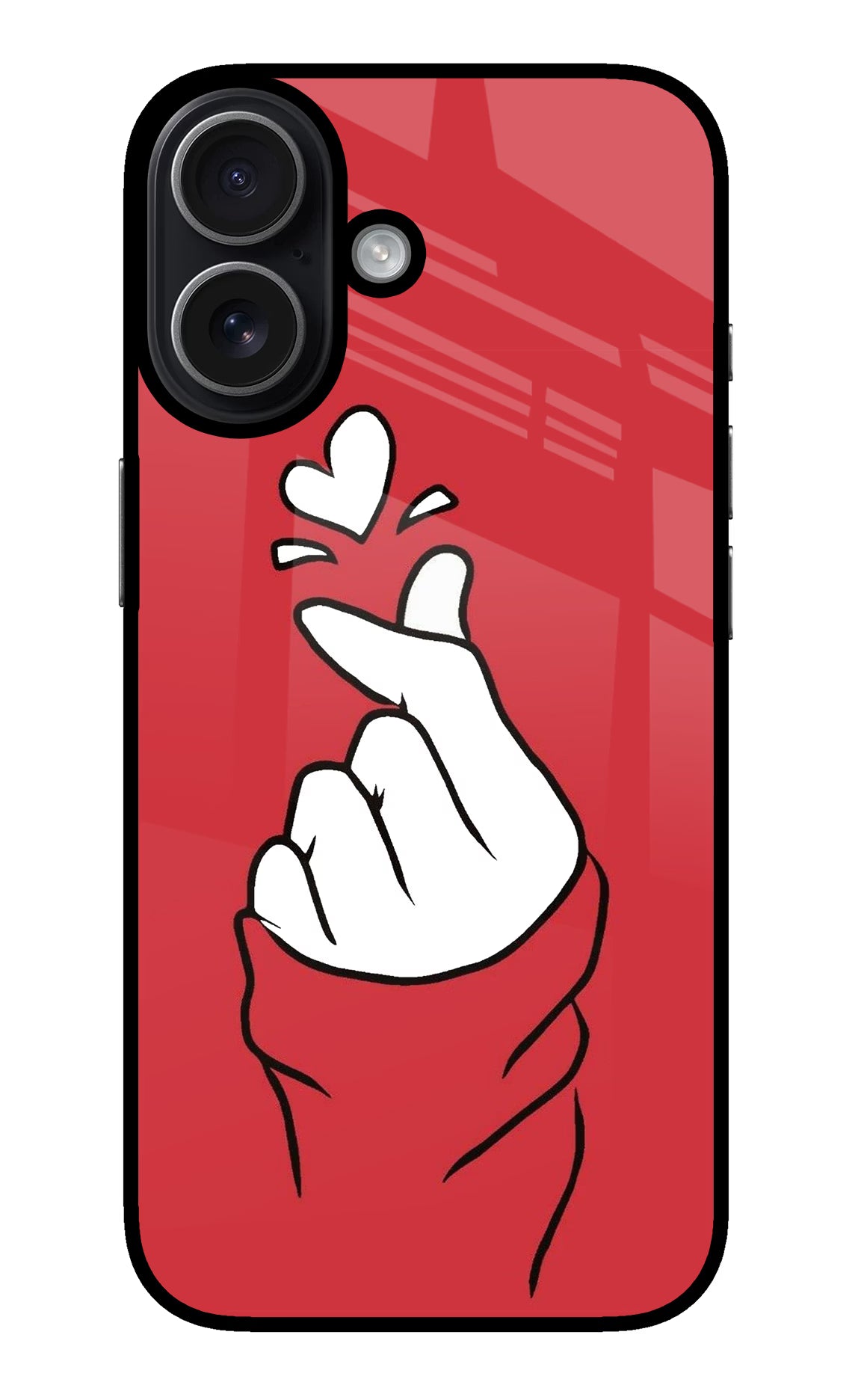 Korean Love Sign iPhone 17 glossy Case