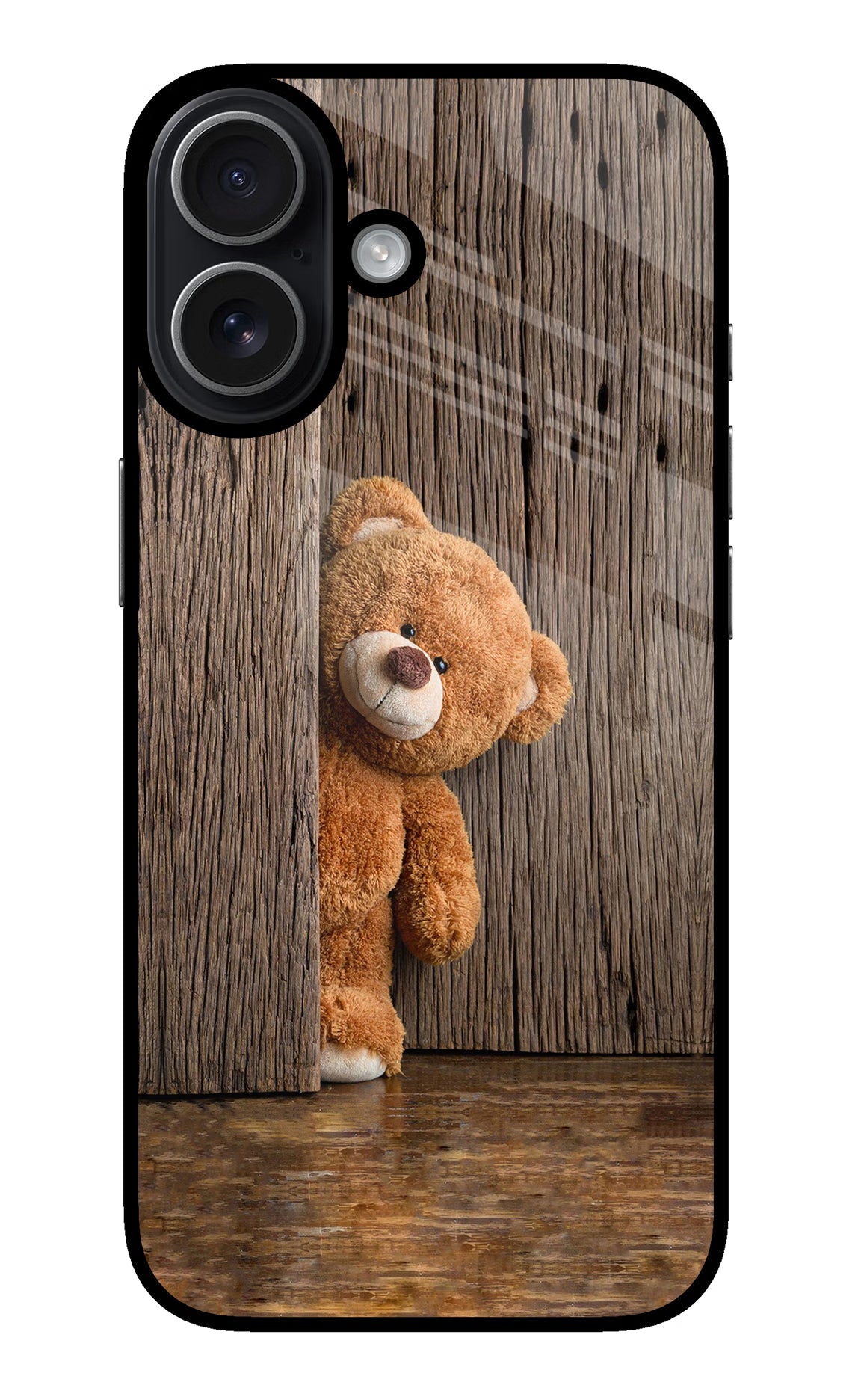 Teddy Wooden iPhone 17 glossy Case