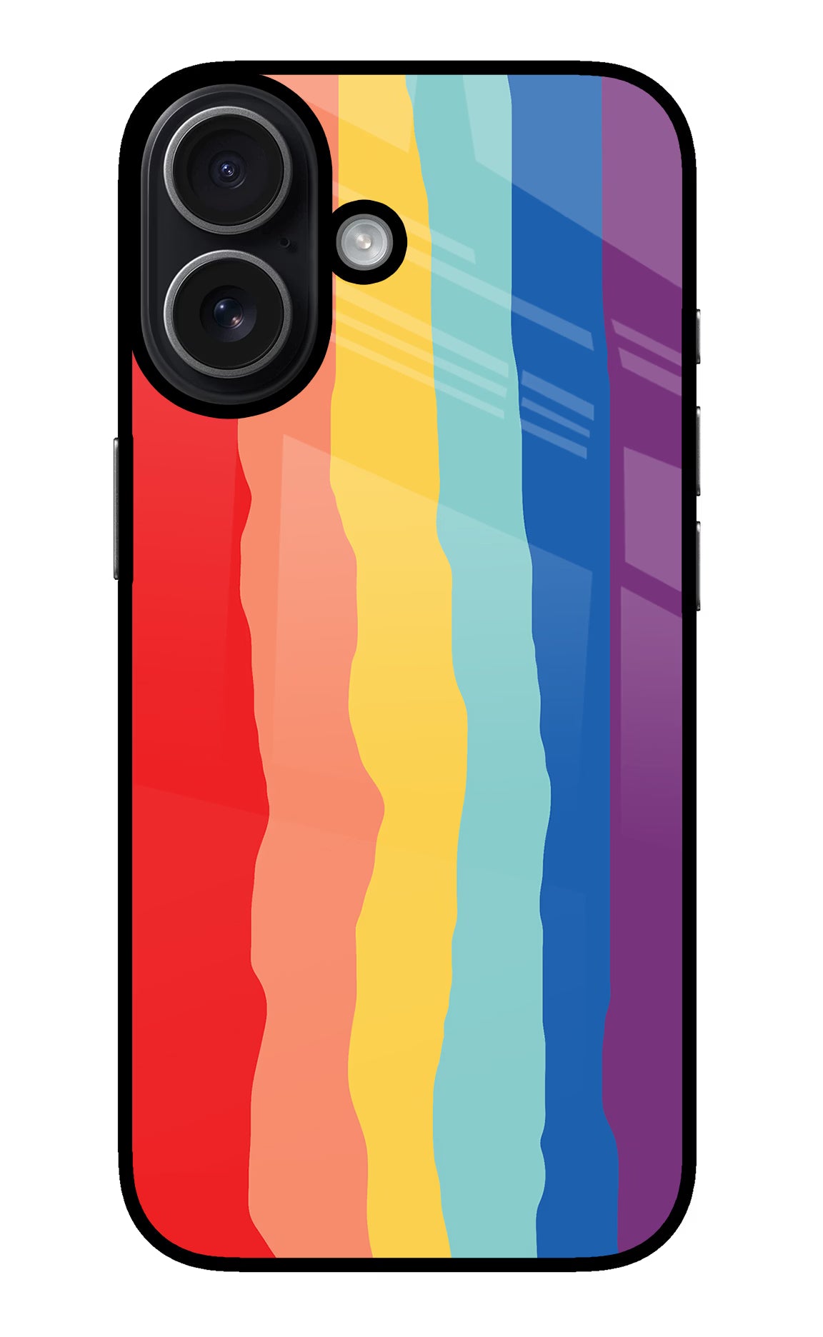 Rainbow iPhone 17 glossy Case