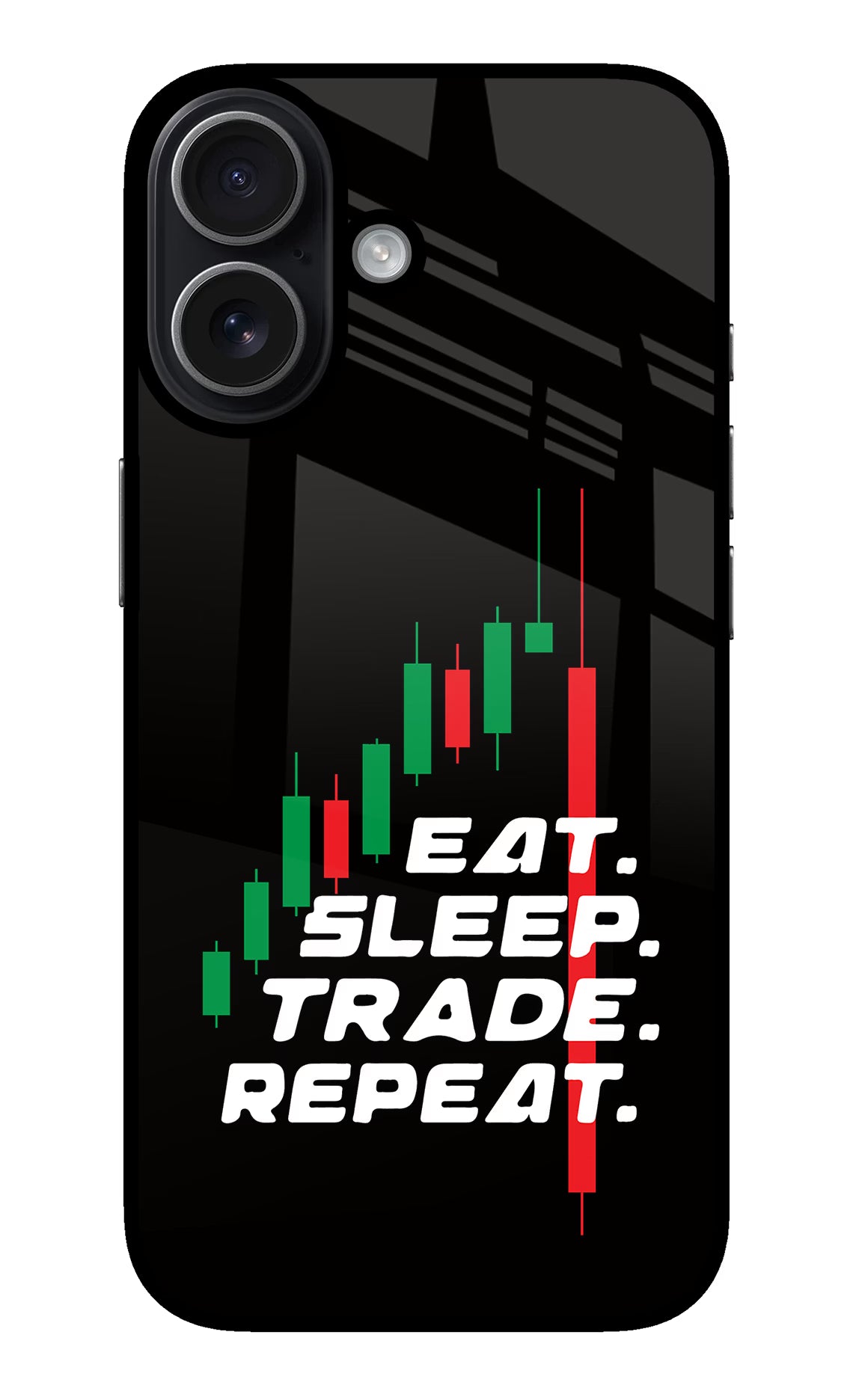 Eat Sleep Trade Repeat iPhone 17 glossy Case