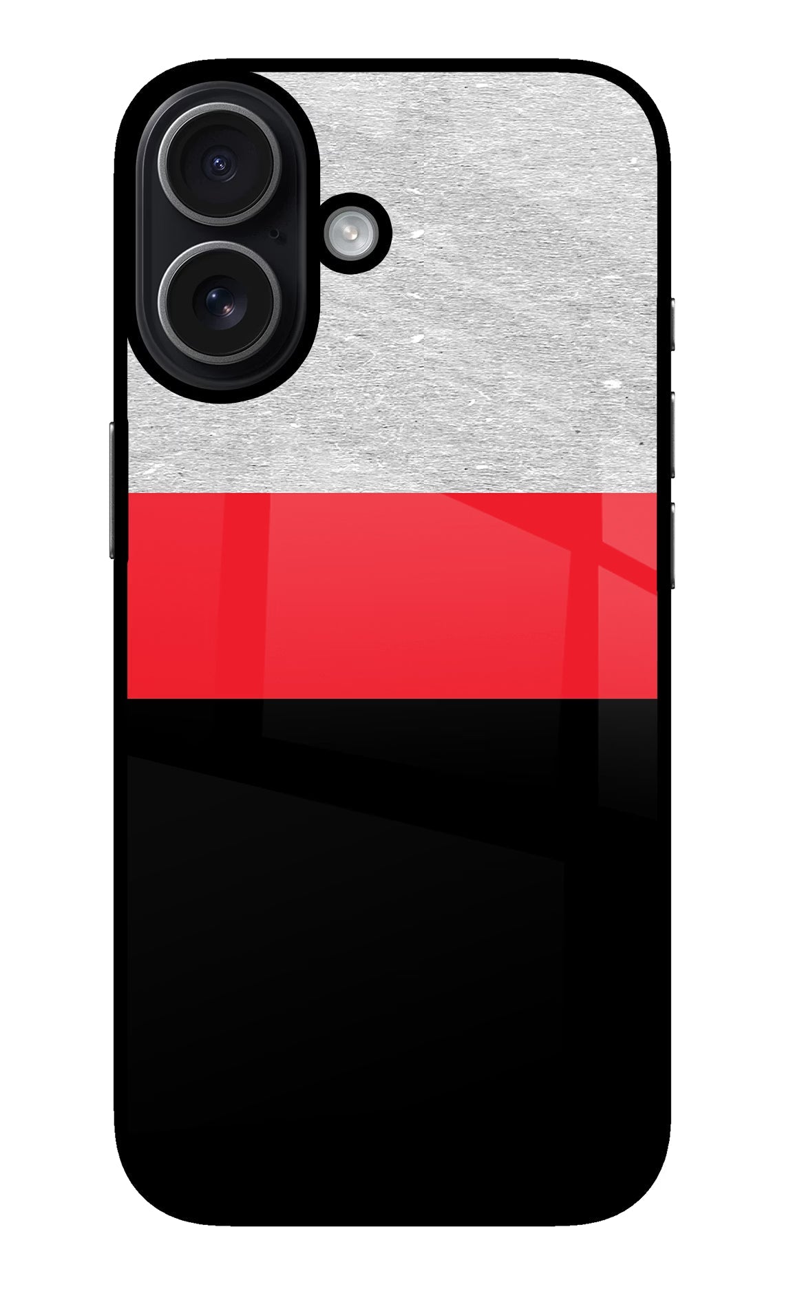 Tri Color Pattern iPhone 17 glossy Case