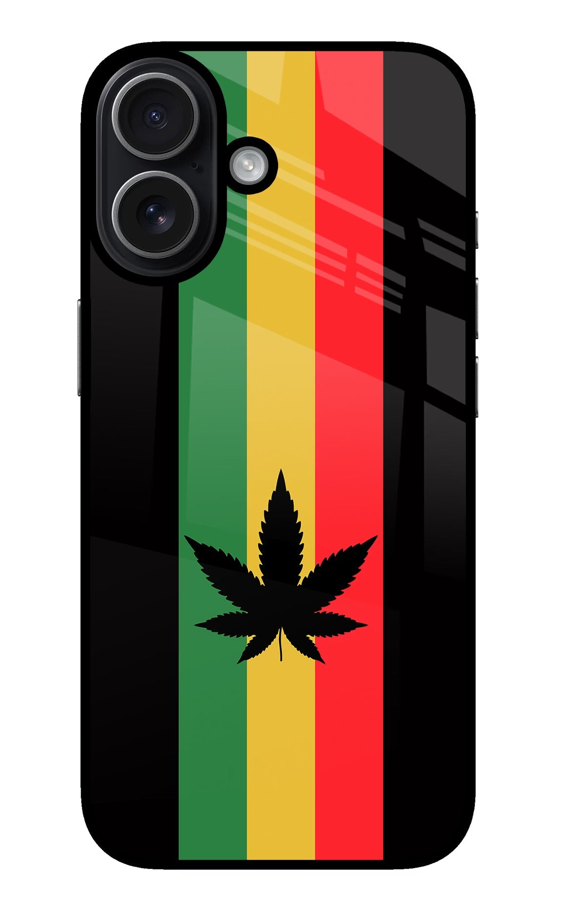Weed Flag iPhone 17 glossy Case