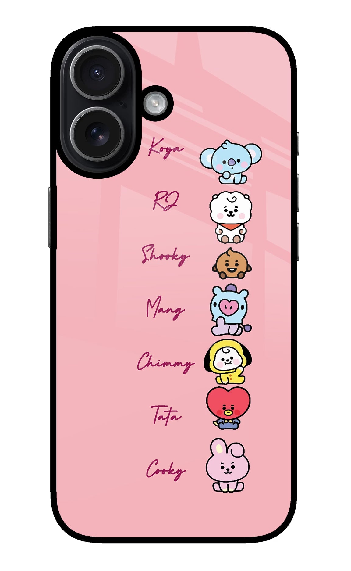 BTS names iPhone 17 glossy Case
