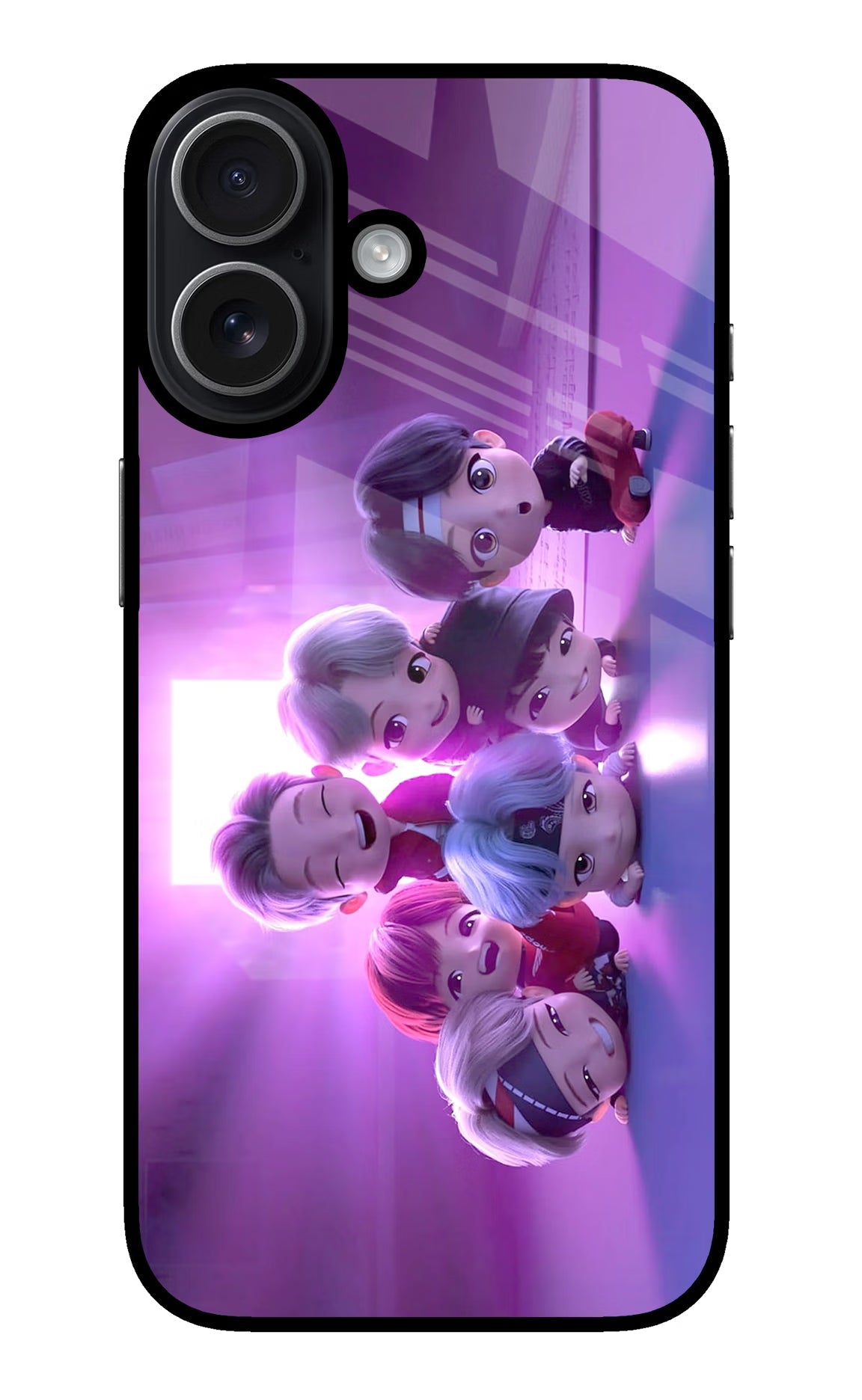 BTS Chibi iPhone 17 glossy Case