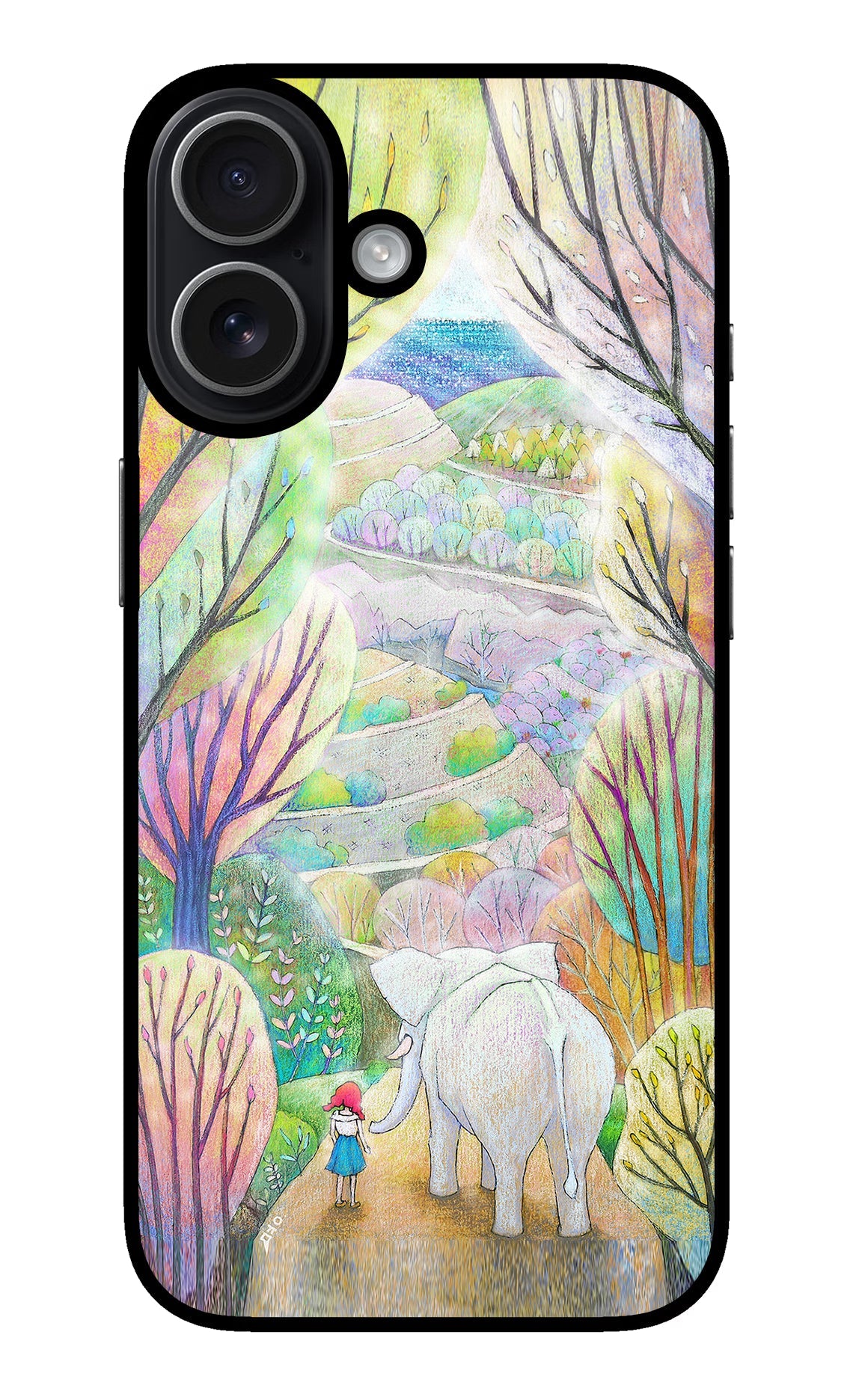 Nature Painting iPhone 17 glossy Case