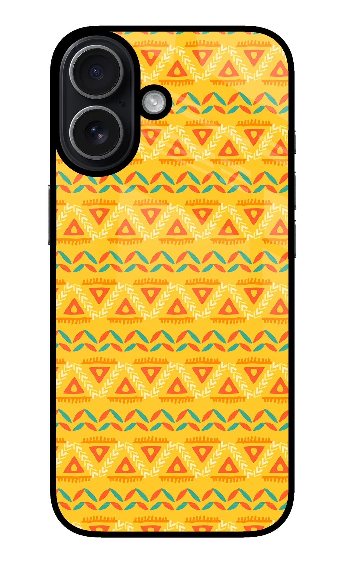 Tribal Pattern iPhone 17 glossy Case