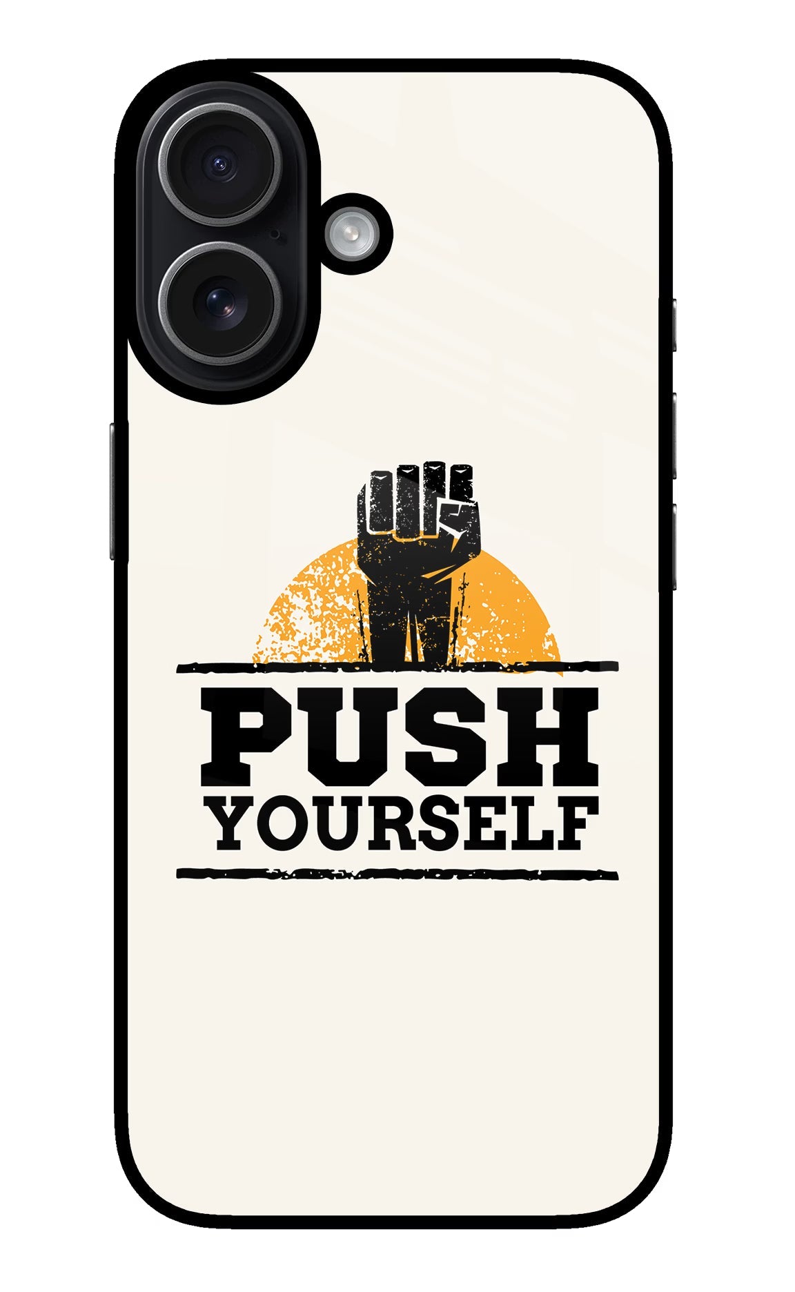 Push Yourself iPhone 17 glossy Case